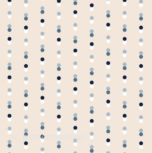 Rain of Dots scpatterndesign blue