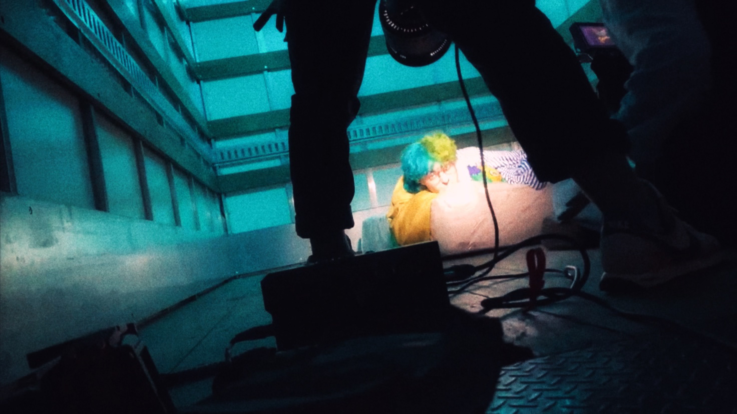 BTS of CLAUD: SPOFT SPOT. Photograph by Jack Bishop.