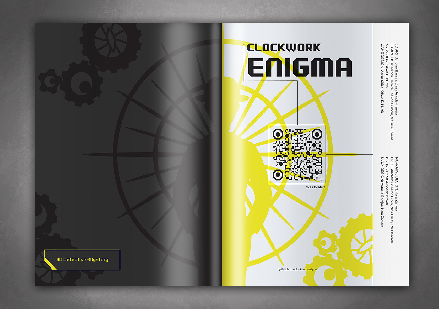 Clockwork Enigma Section Start Spread