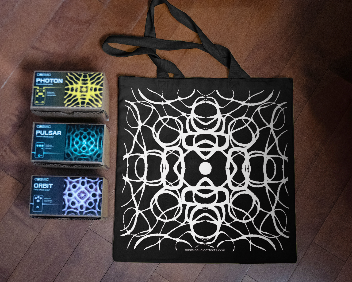 Back side tote bag mockup