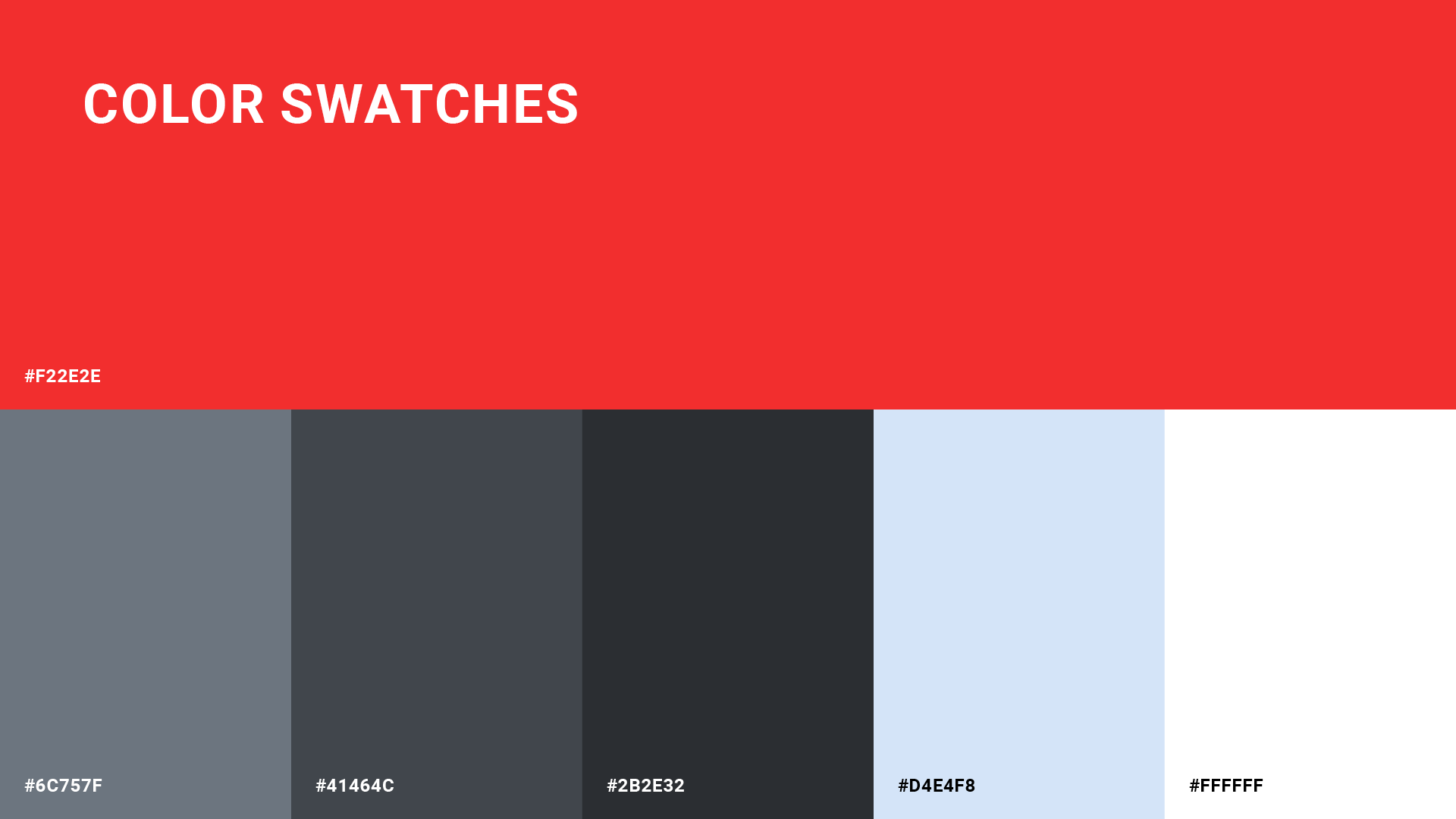 Color Swatches for The Minters.