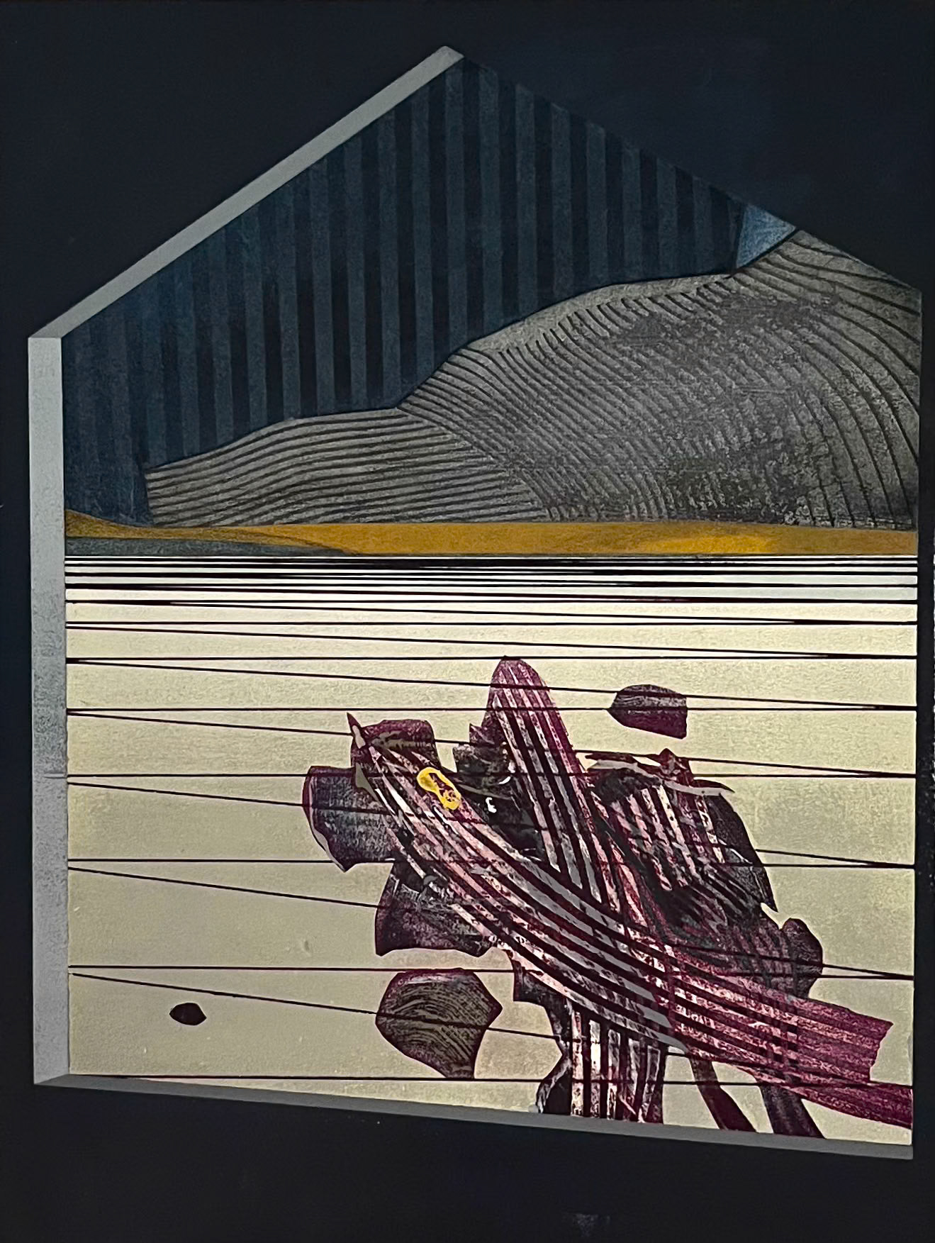 Looking Out - Acrylic on Board 40 x 30 cm