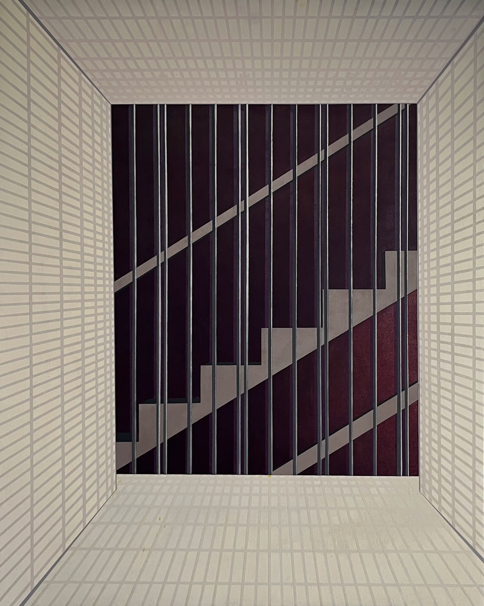 Staircase - Acrylic on Board 91 x 73 cm