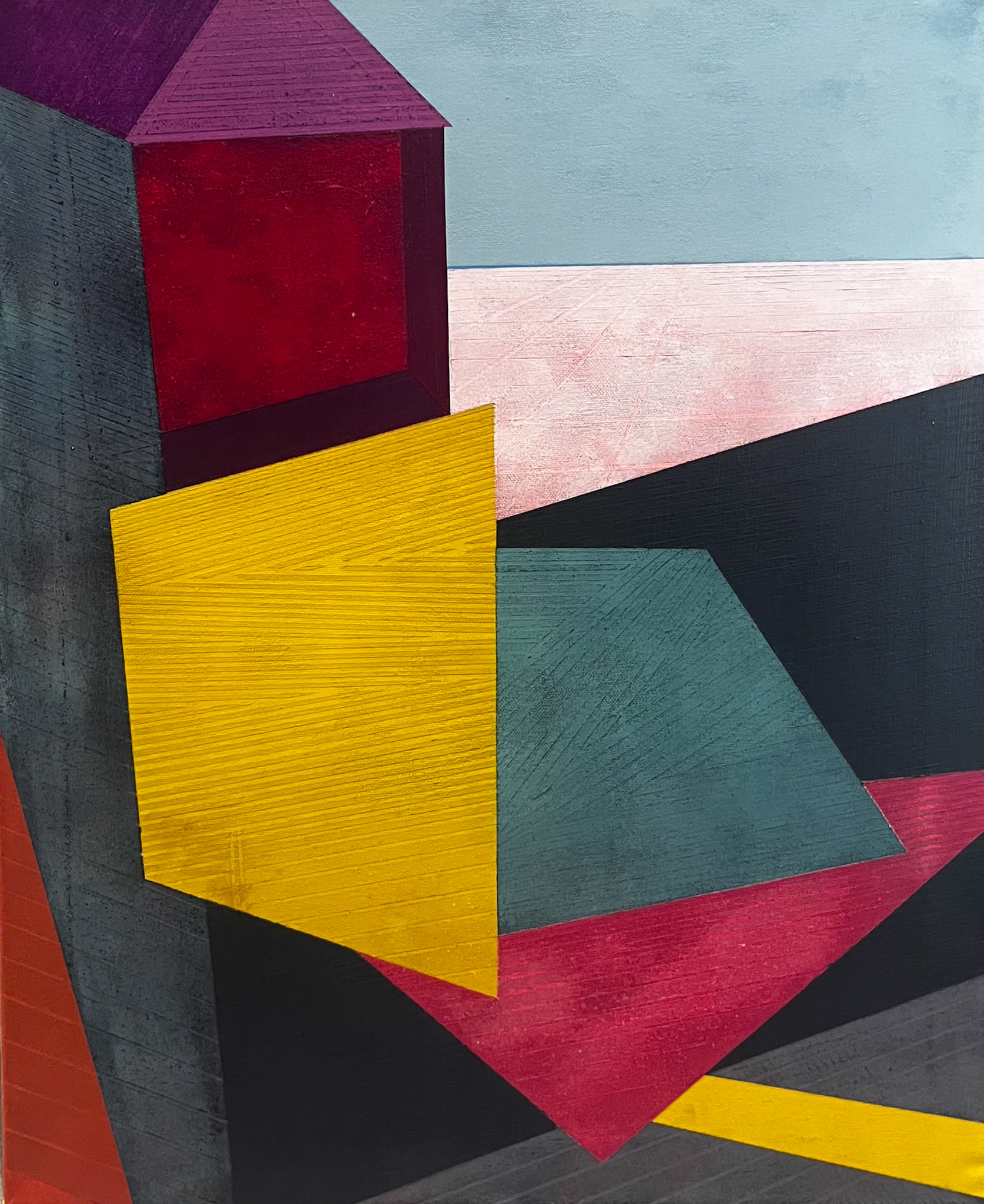 Outside - Acrylic on Canvas 60 x 50 cm