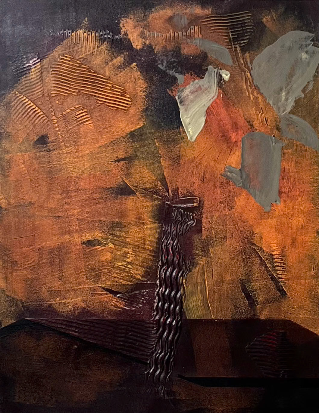 Chimney - Acrylic on Board 41 x 32 cm