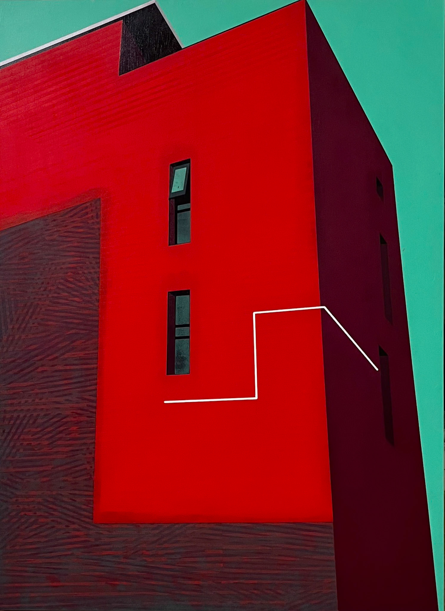 다가구 Shared Housing - Acrylic on Board 100 x 73 cm
