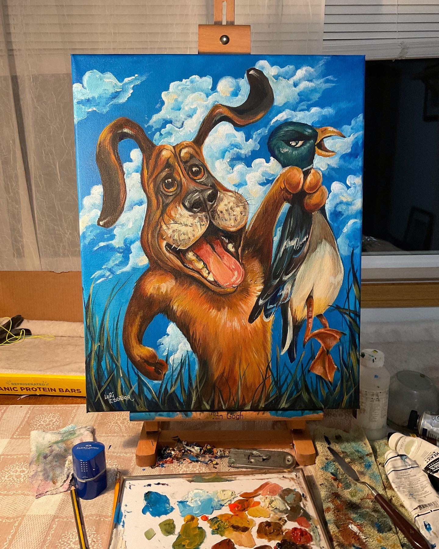 In Progress painting