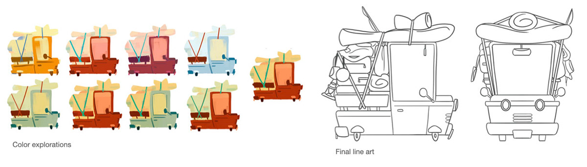 Prop Color Exploration and Lineart