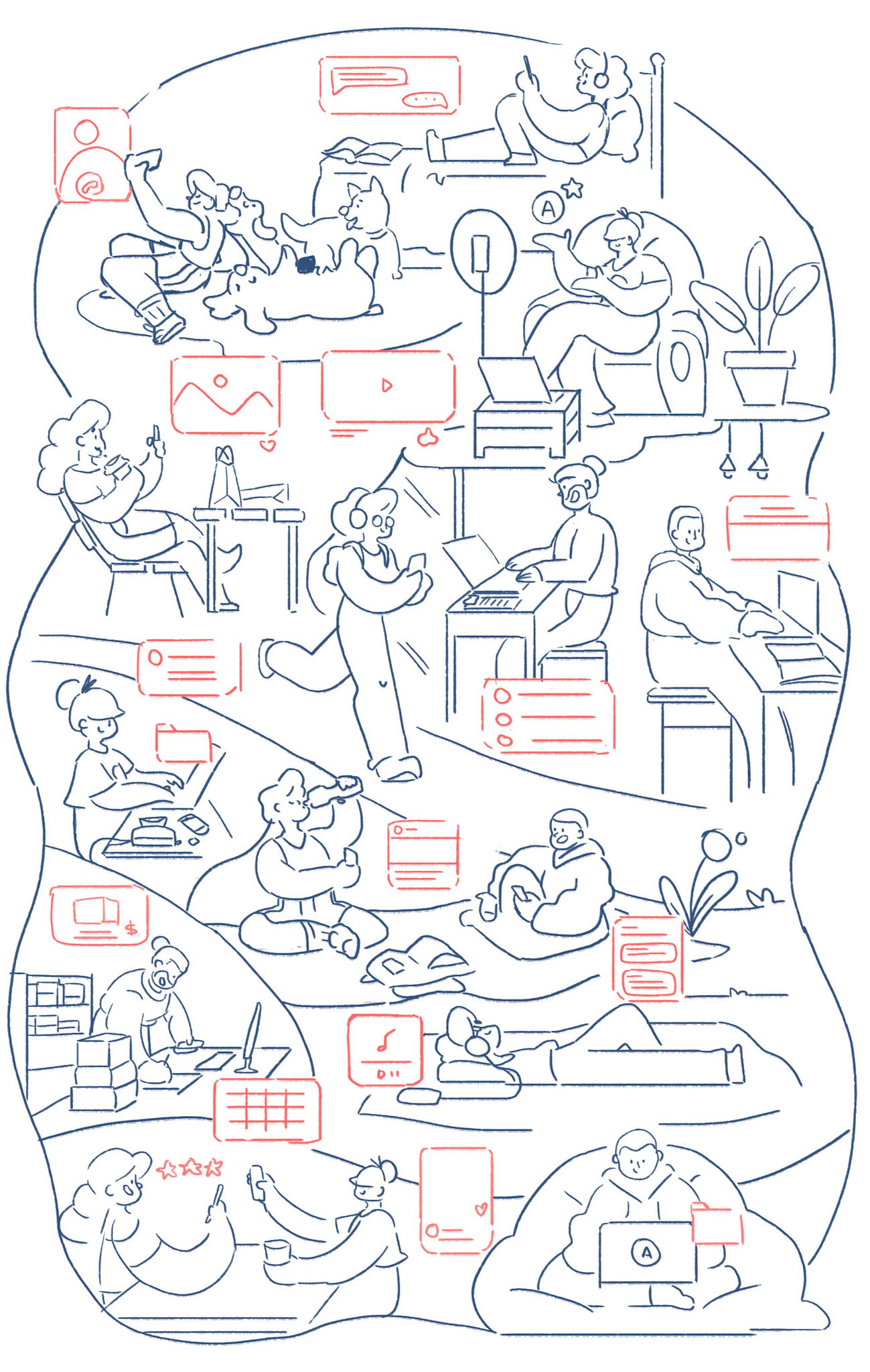 Instagram Grid Sketch