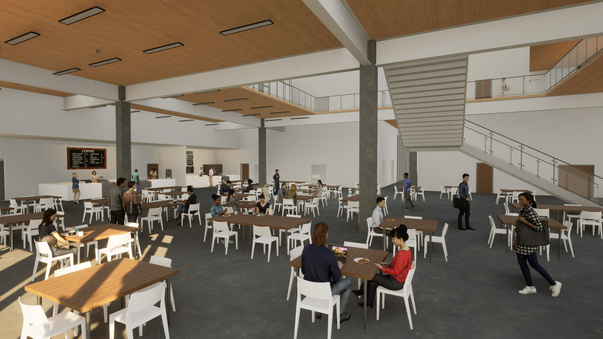 Central Atrium + Eating Space