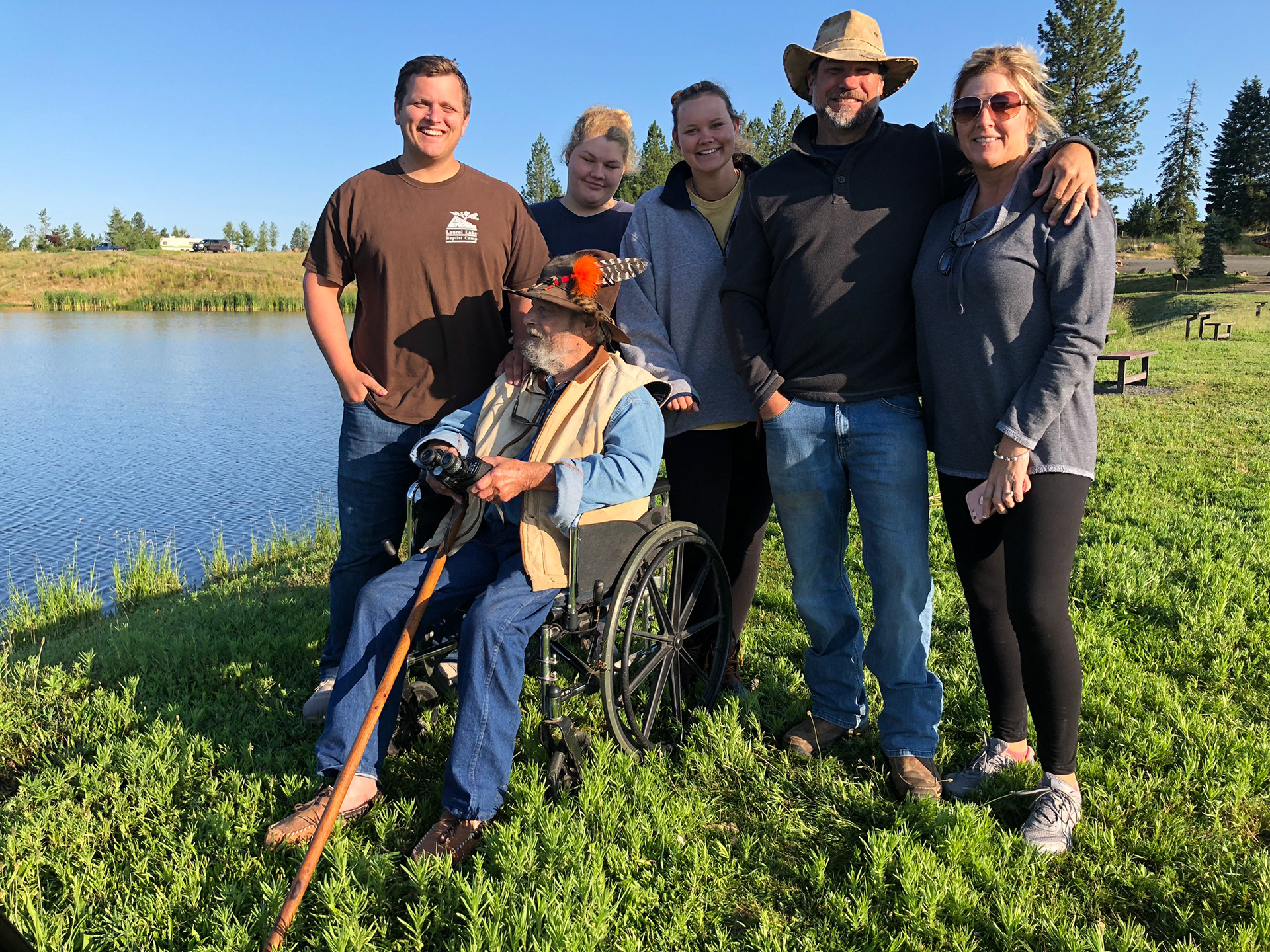 Weippe, Idaho, with Jack McKey, family and crew working on "Bone, Stone and Blood."
