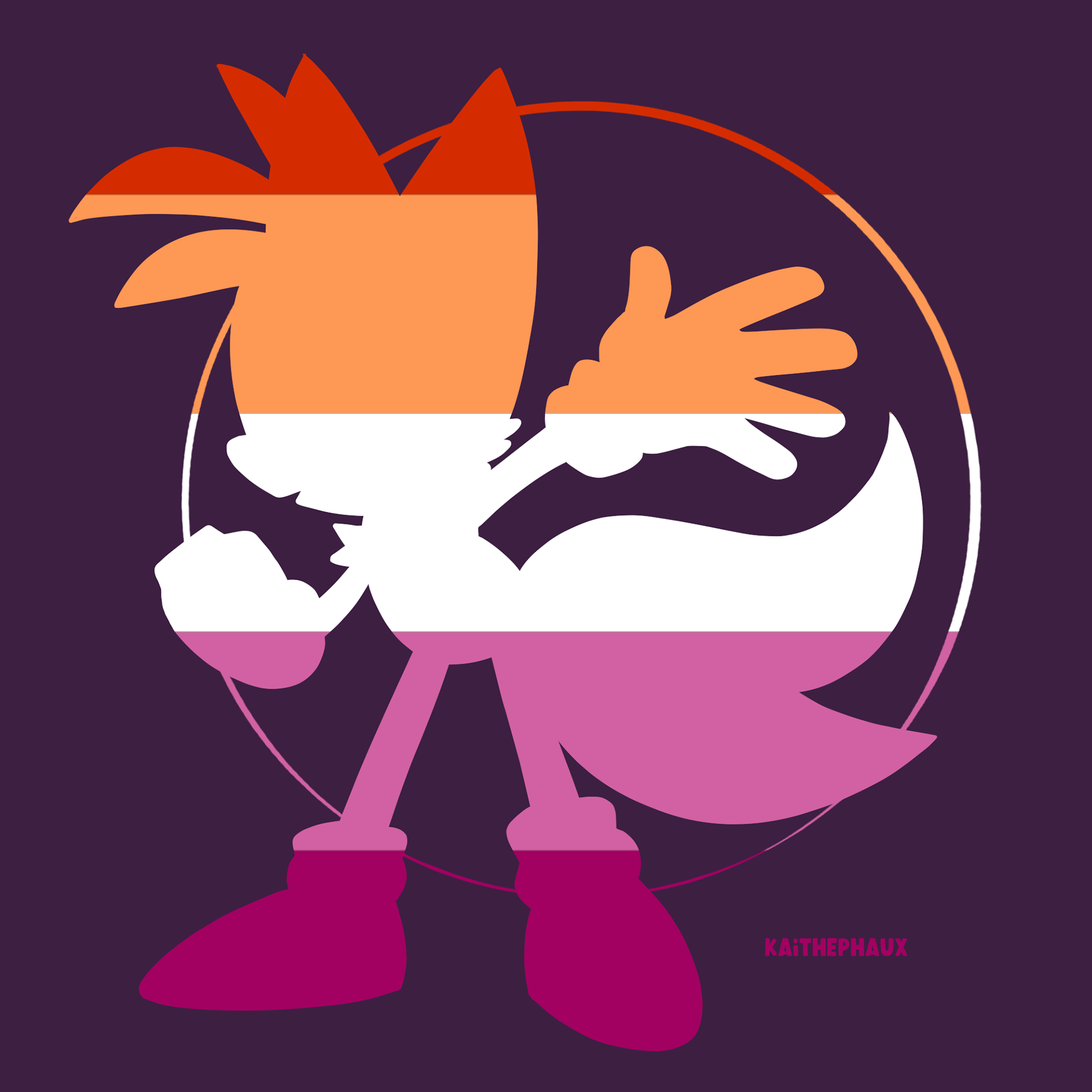 Tails the Fox - Lesbian Pride