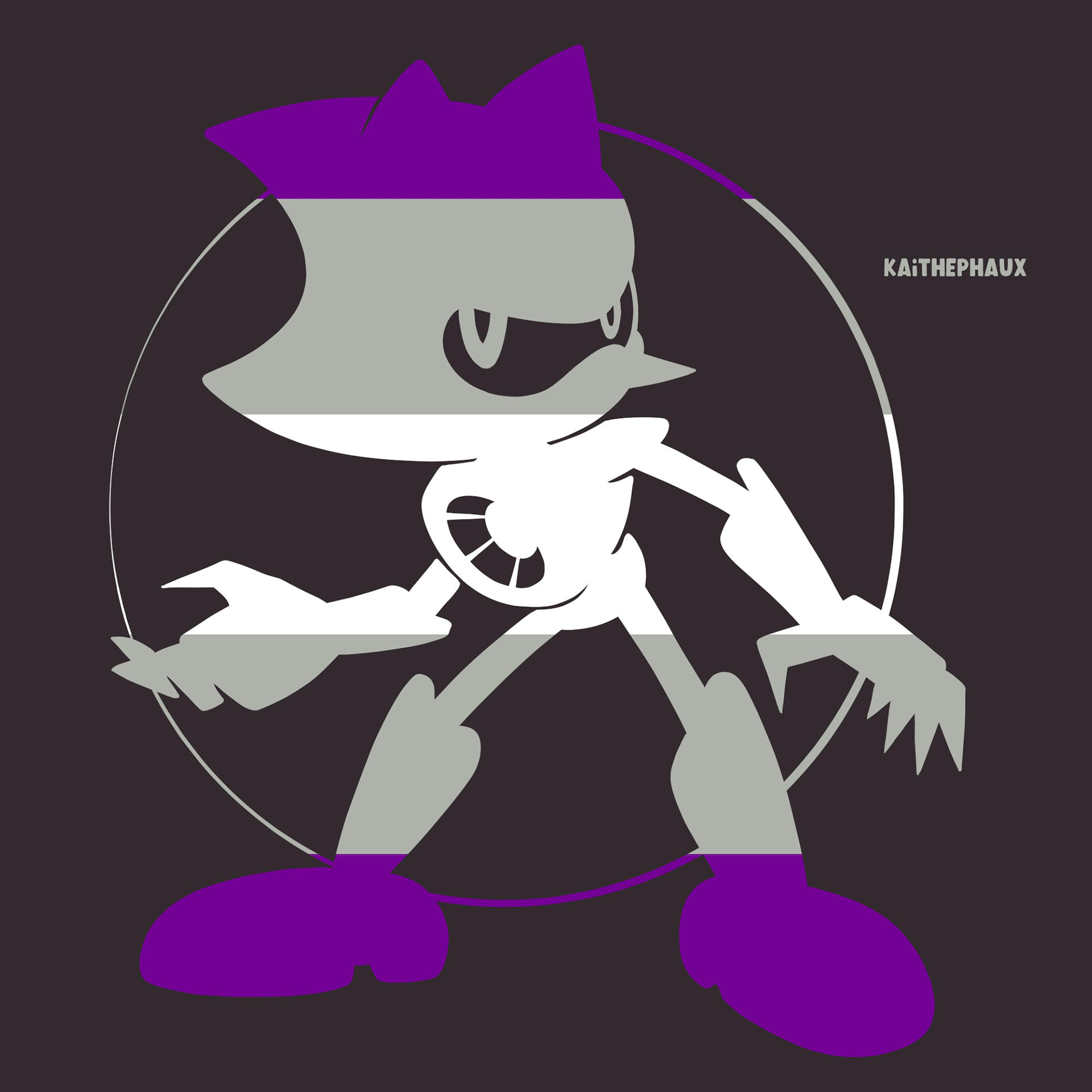 Metal Sonic - Grayasexual Pride