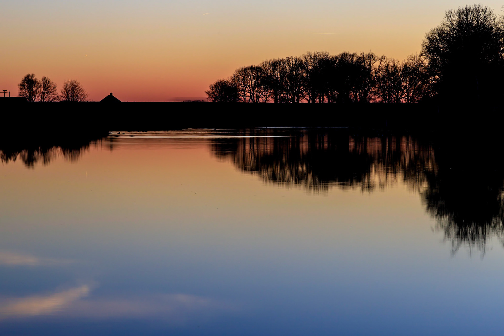 Zonsondergang bij Fort Everdingen...