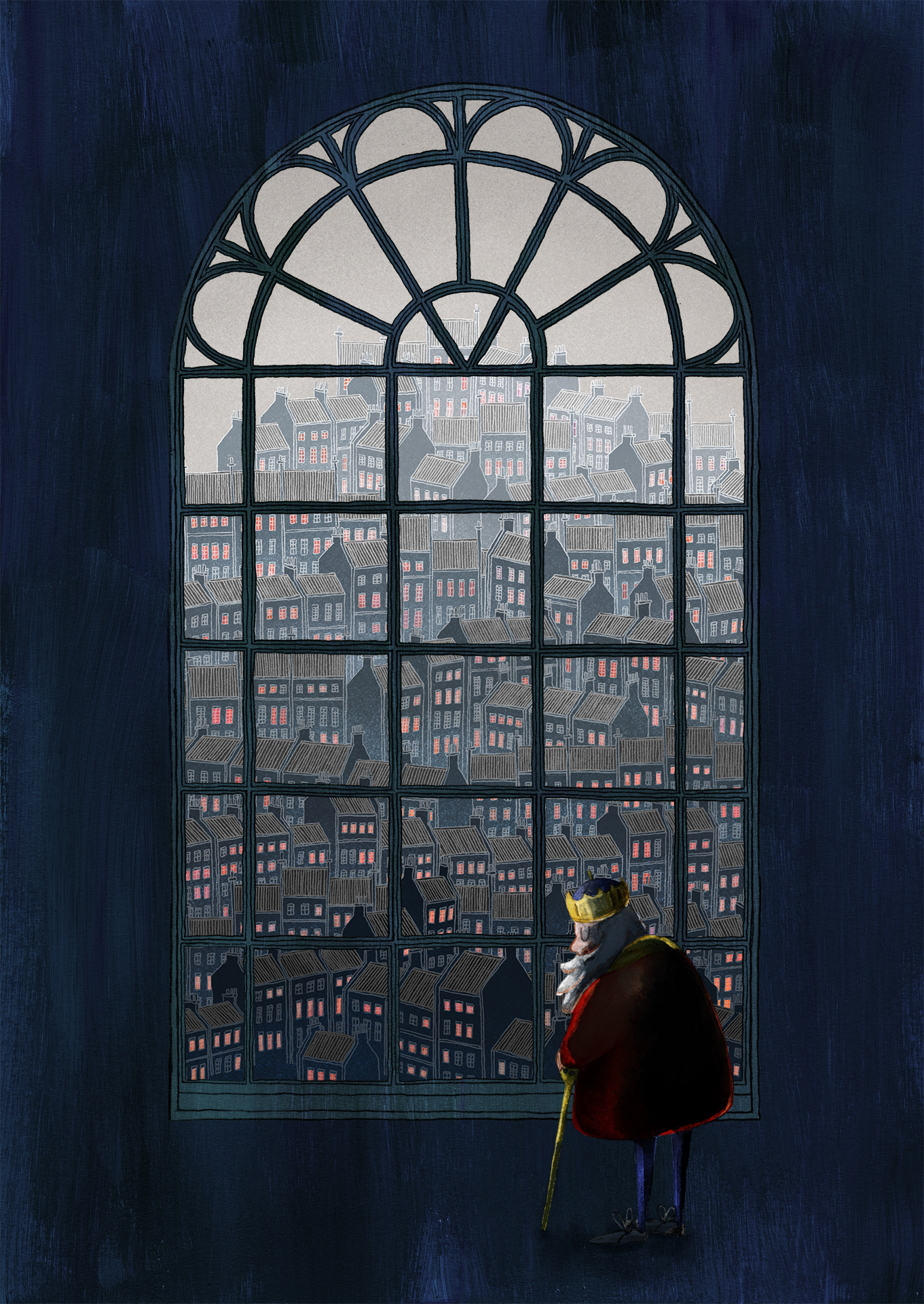 Internal illustration from Children's Book Draw Me a Kingdom by David Fleck