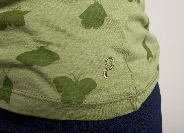 Detail of Moth Collector premium t-shirt illustration for Threadless