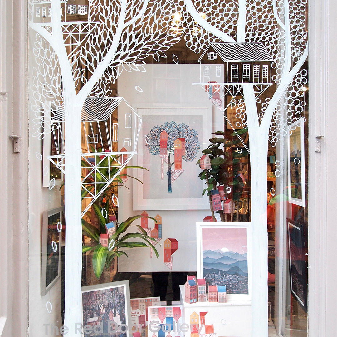 Detailed view of window exhibition by David Fleck