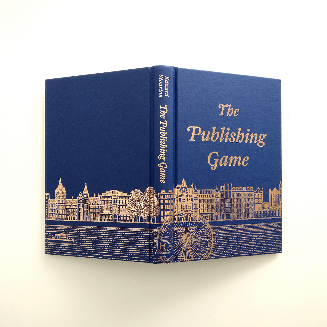 Gold foiling illustration detail on hard cover edition