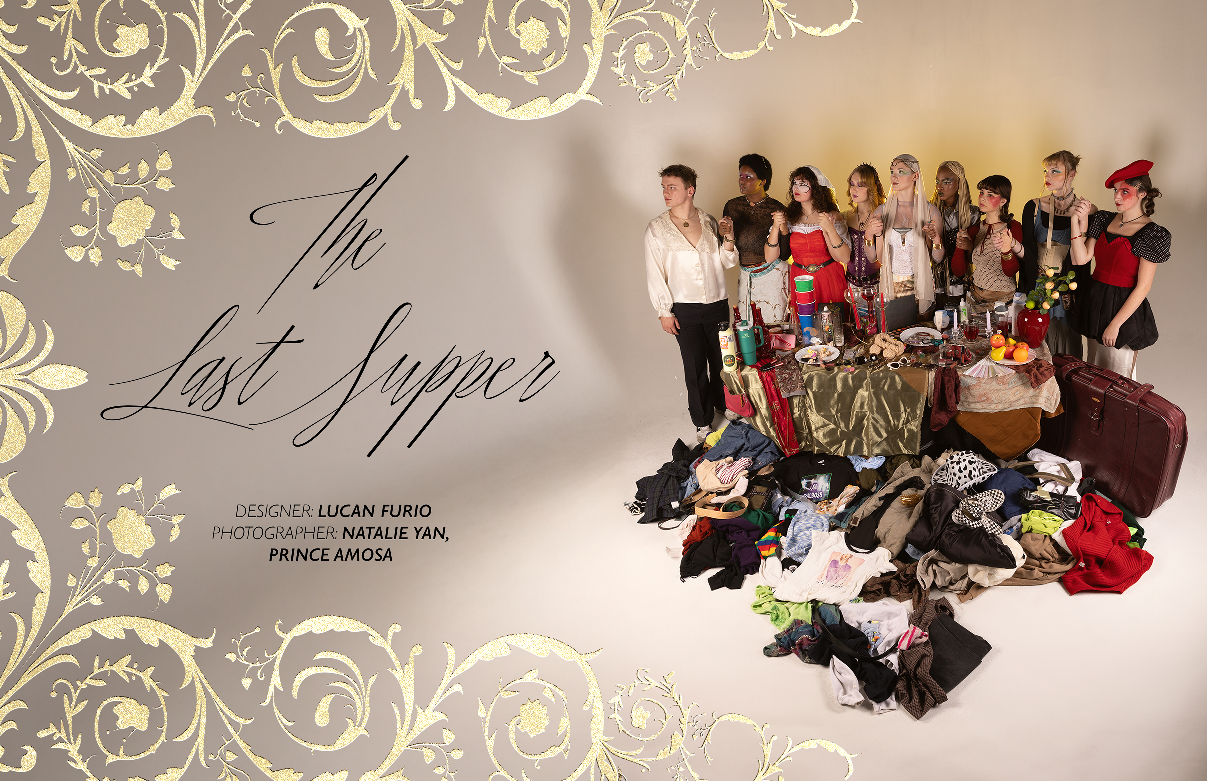 Publication design for photo series on overconsumption