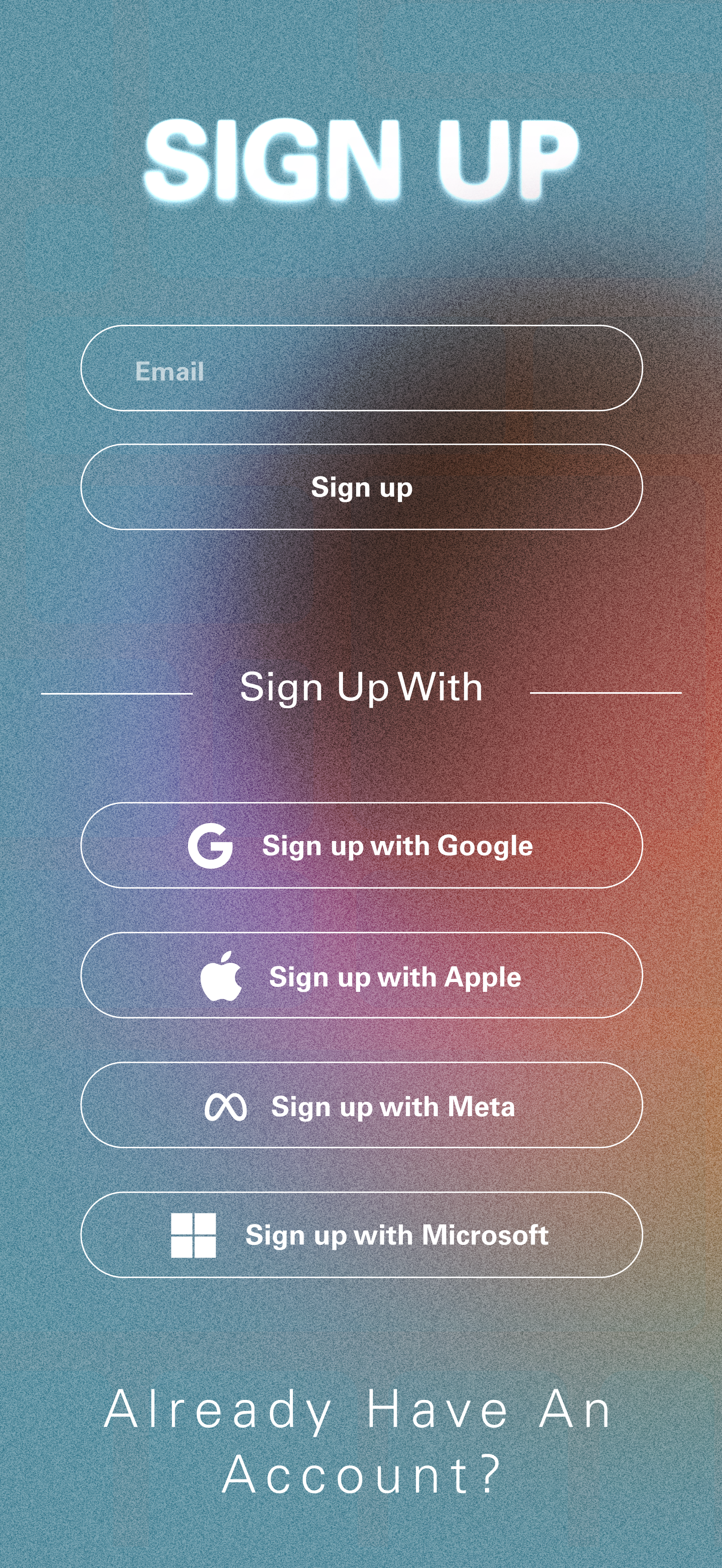 Sign Up Screen