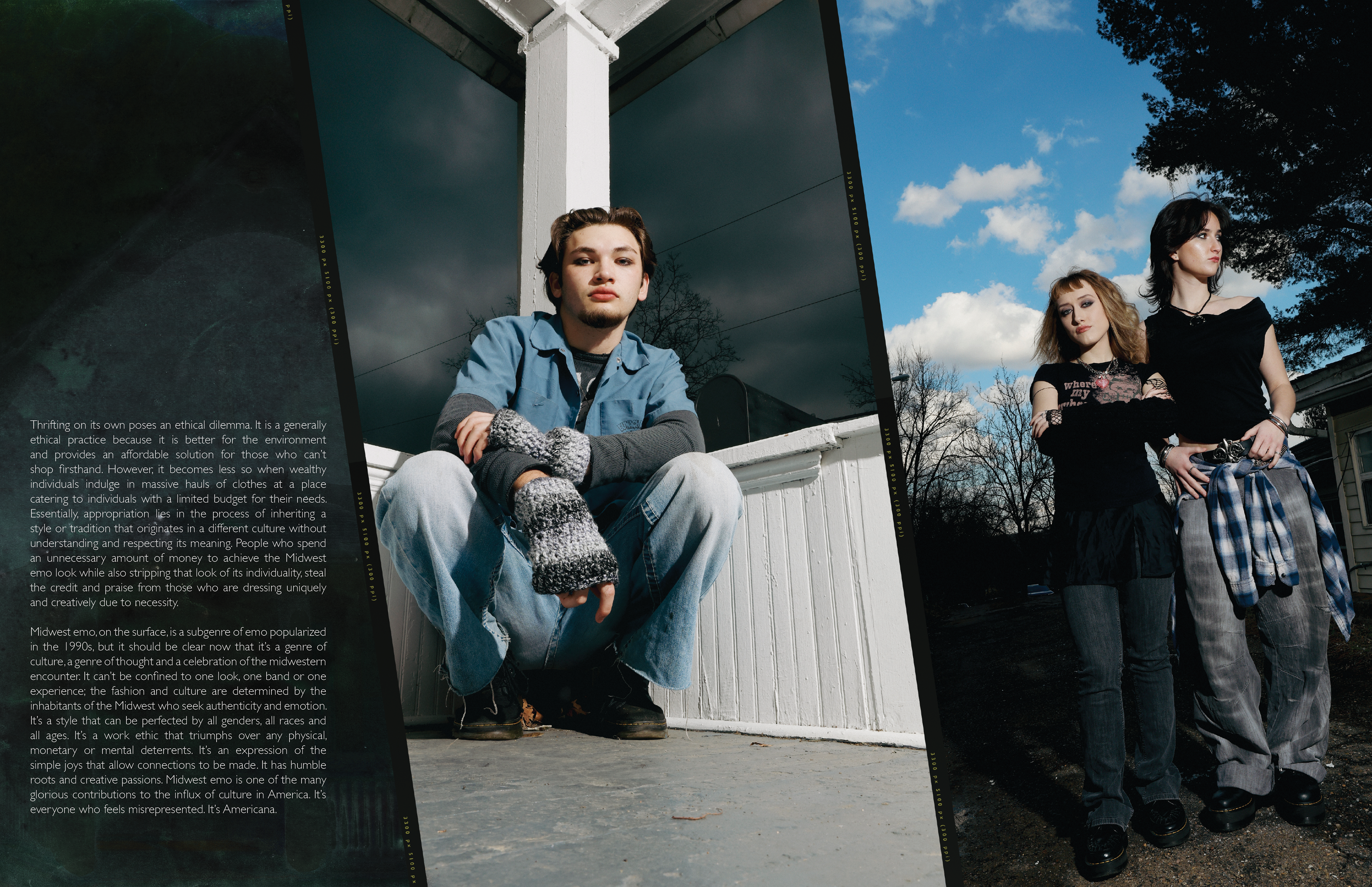 Publication design for a series on the Midwest Emo Music movement.