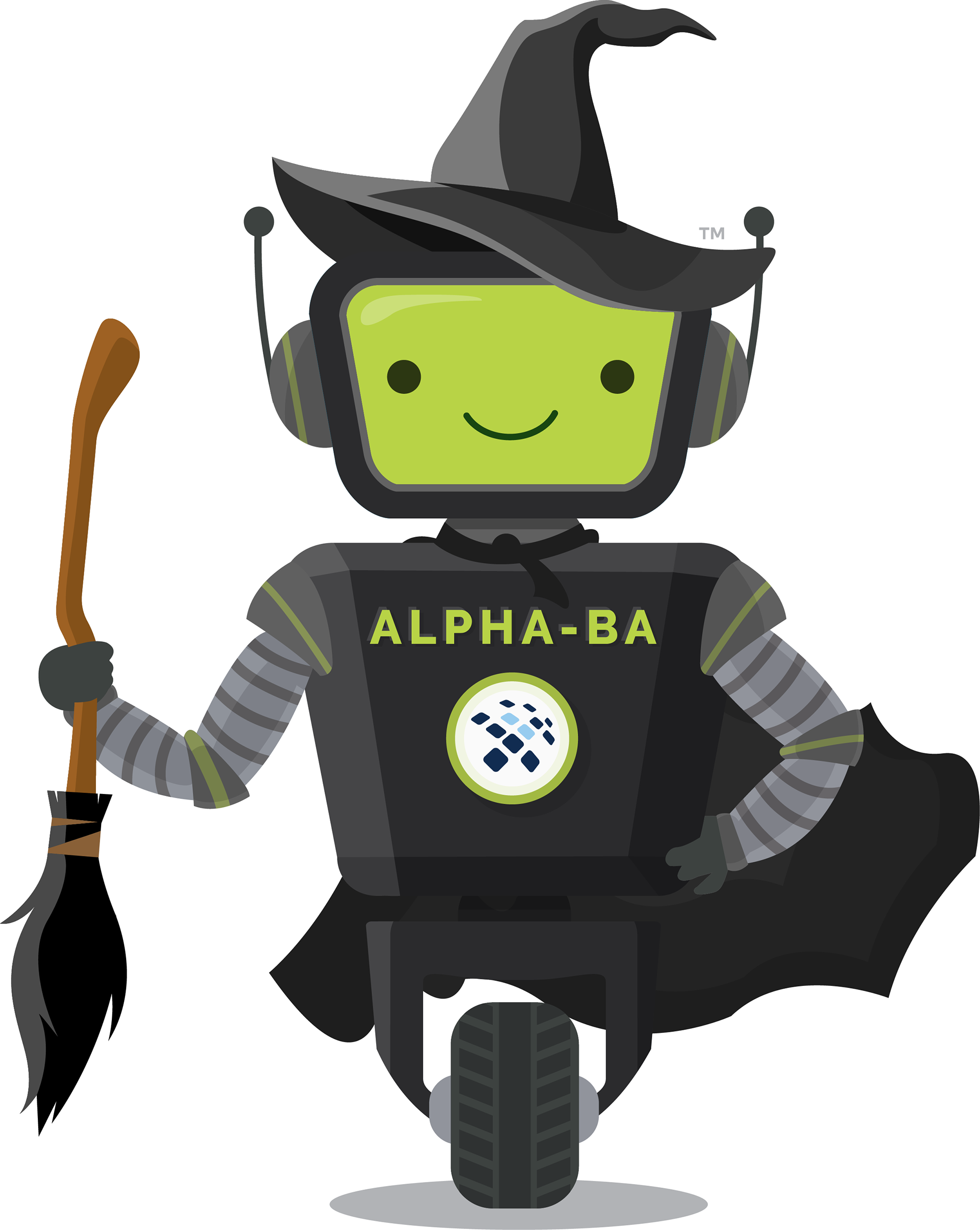 Internal mascot designed to look like Elphaba from the Wizard of Oz. Created for WoO themed grand opening ceremony.