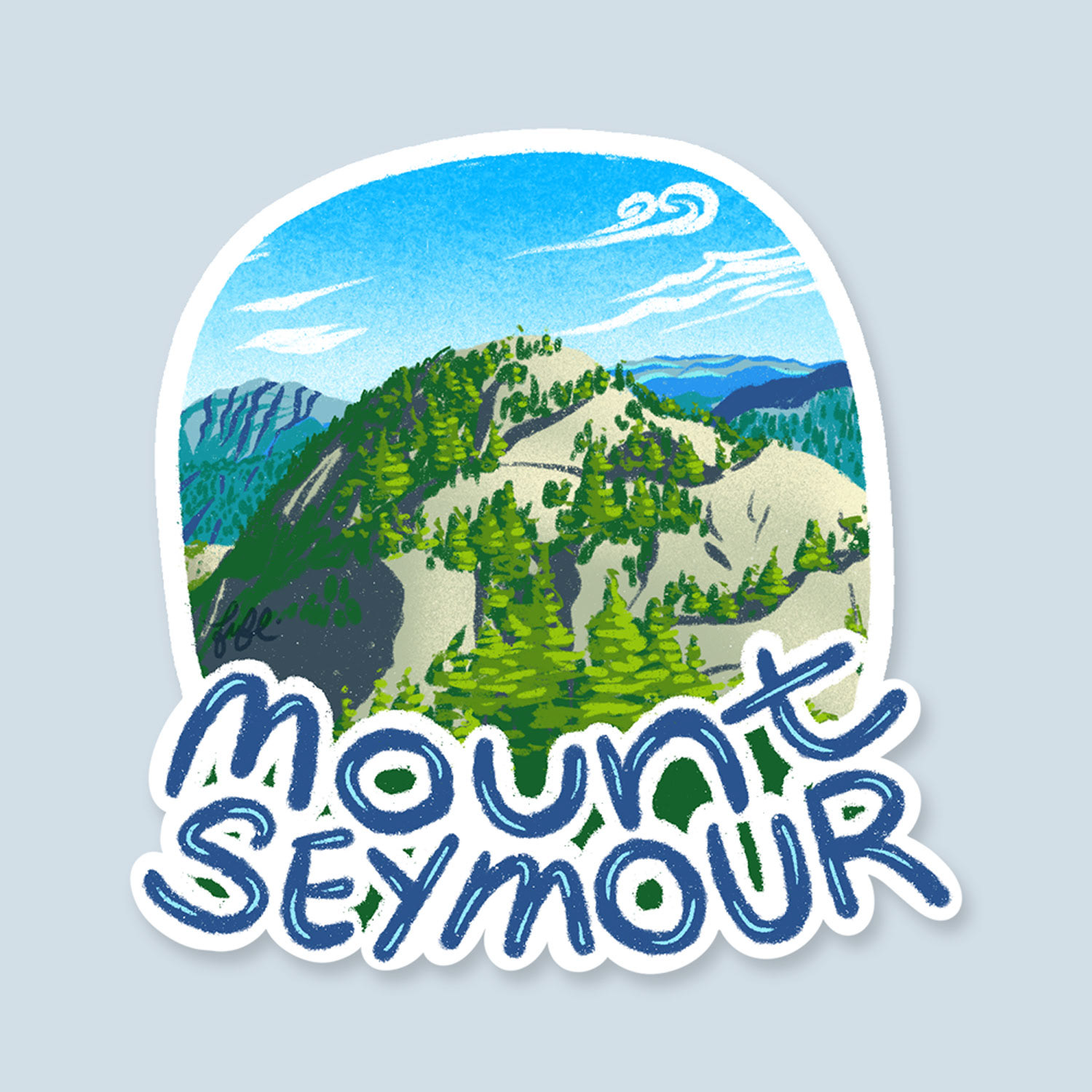 Mount Seymour Sticker Design