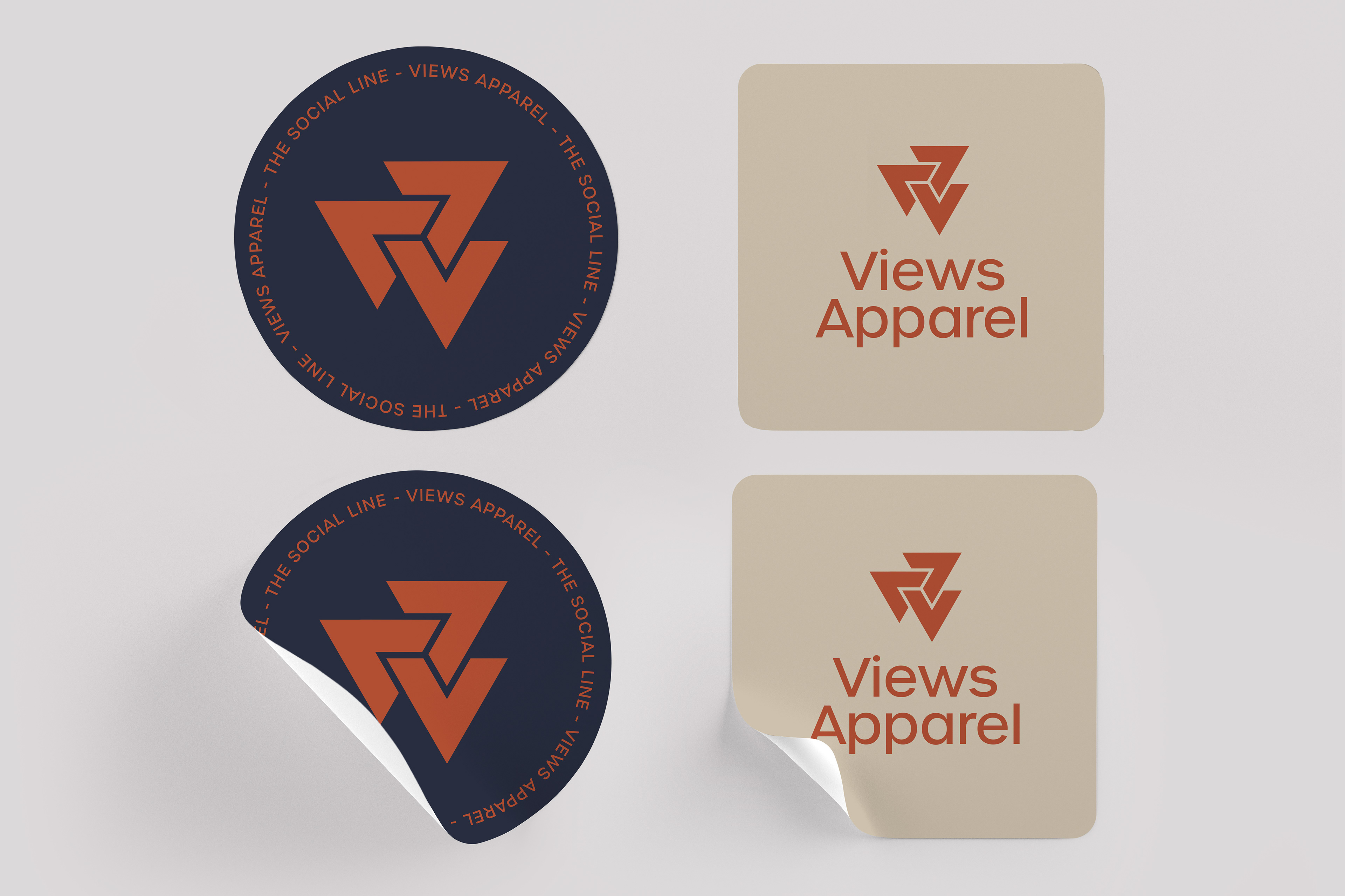 Views Apparel and The Social Line Stickers