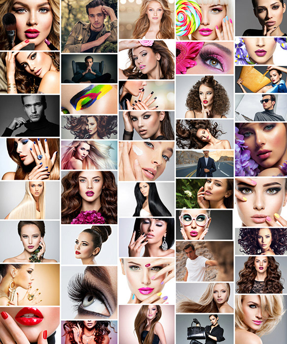 Photo collage from works of photographer Vitaly Valua