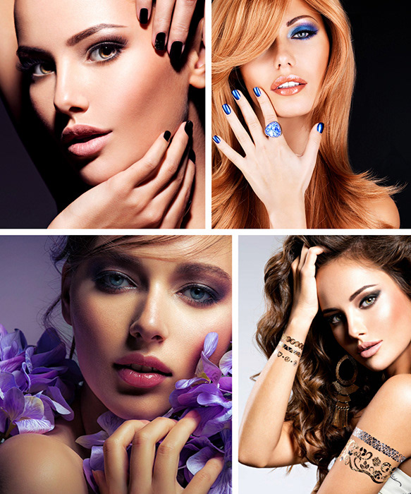 Fashion portraits of a young woman