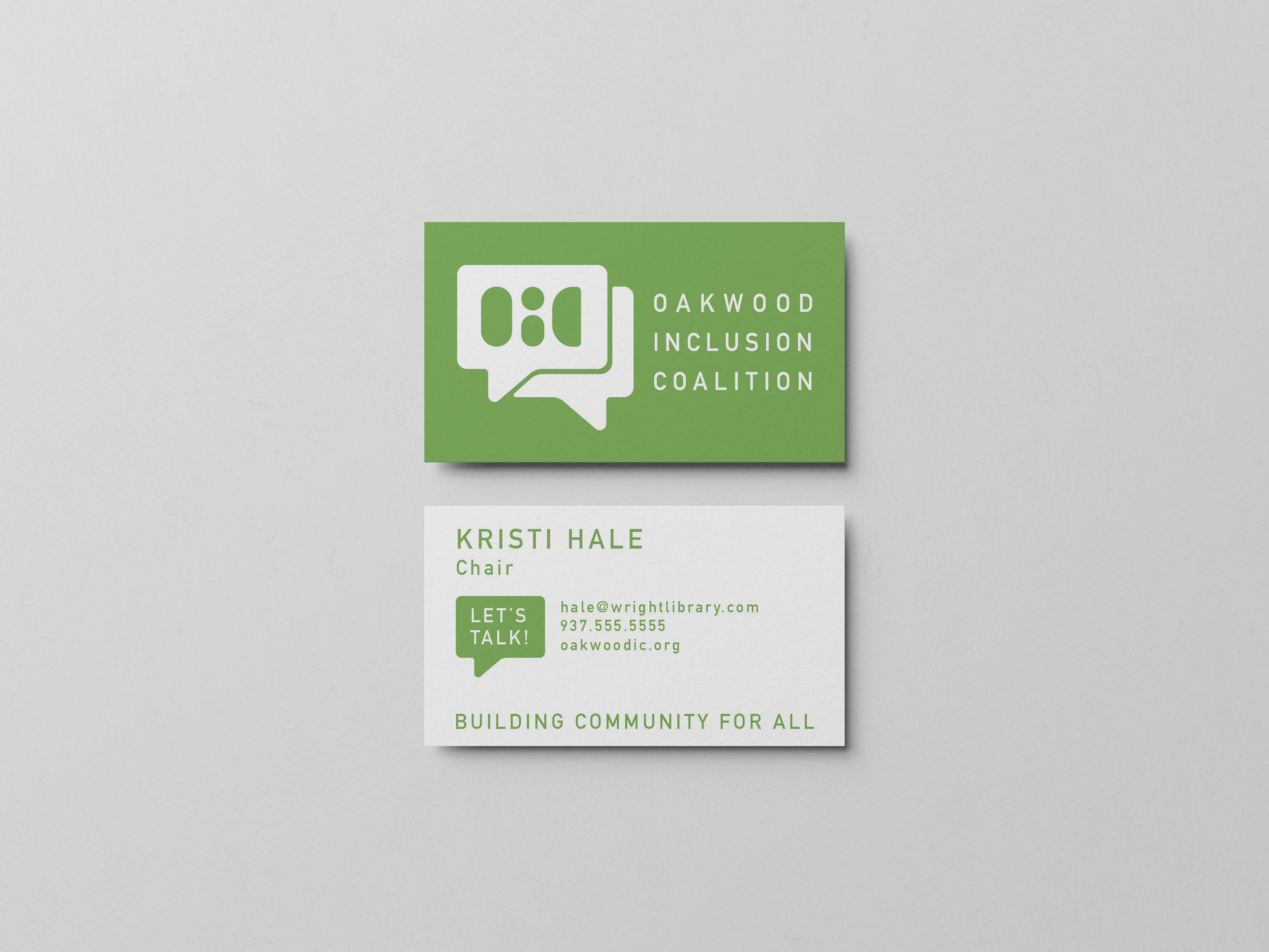 Leadership Business Card in Green