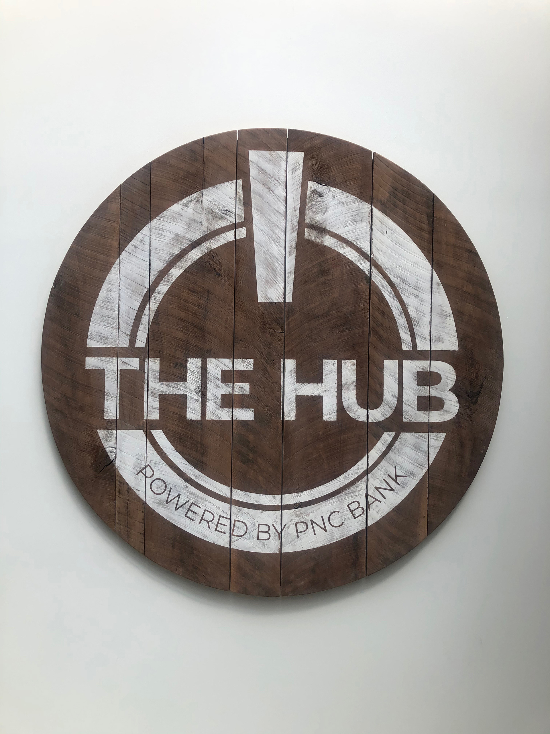 Logo in Stairwell