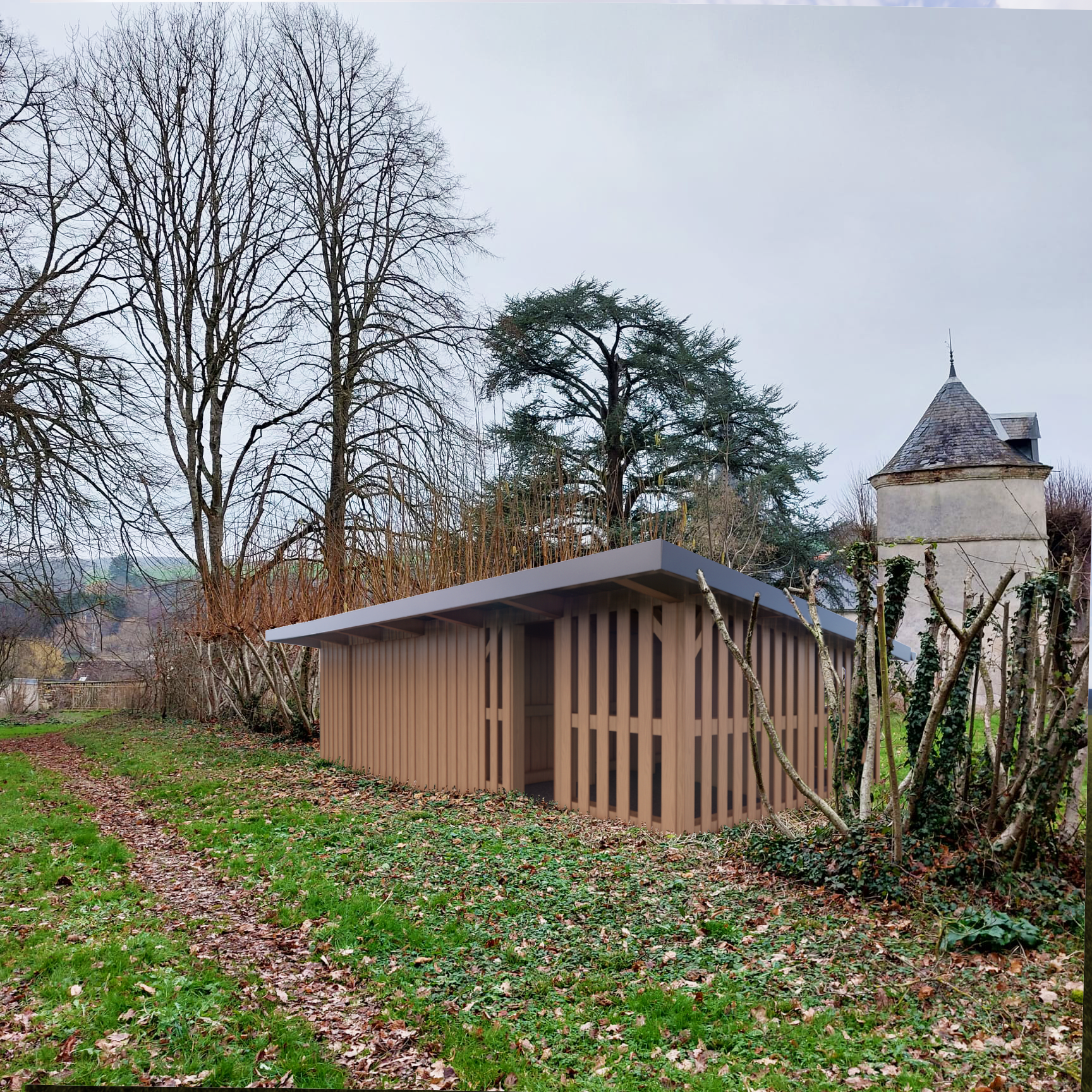 PC pour la construction d'un garage en structure bois à Saint-Privé (89)
