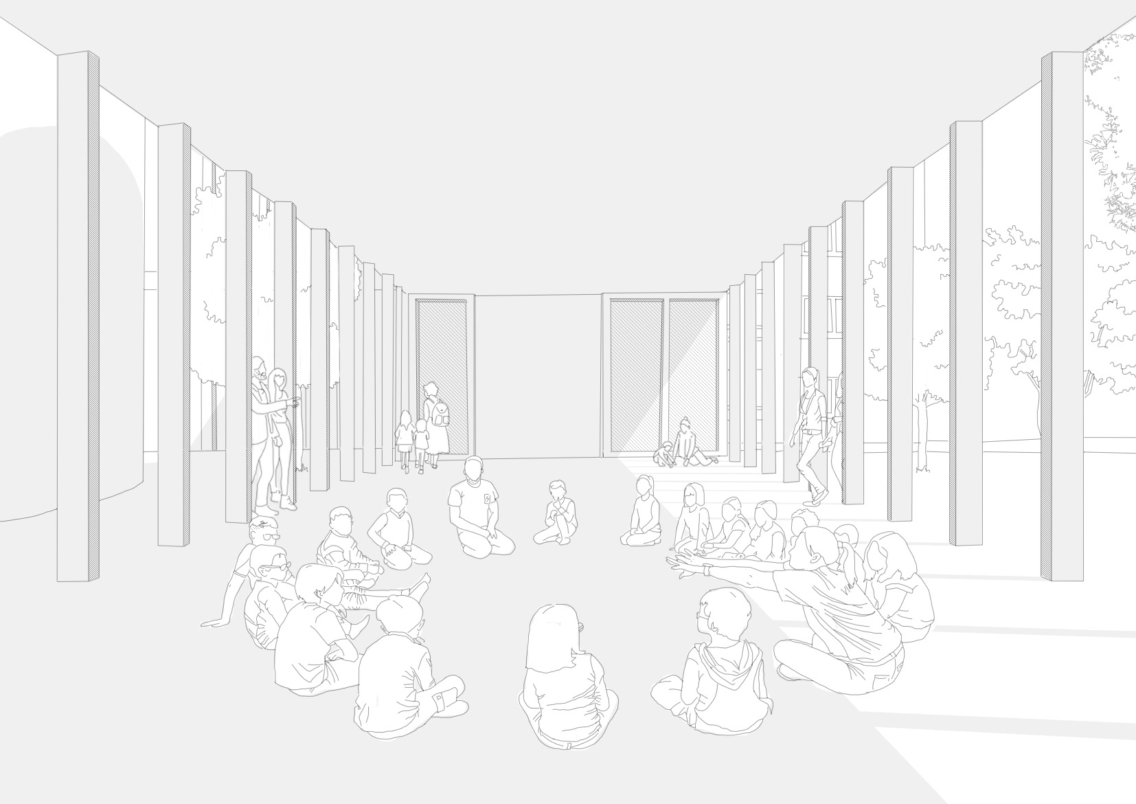 Espace extérieur couvert