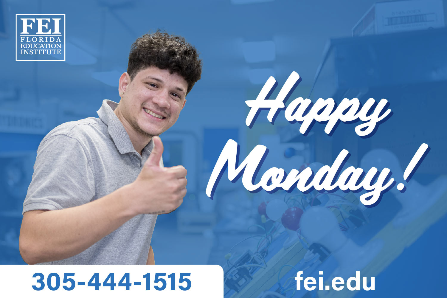 FEI - LED Screen - Happy Monday