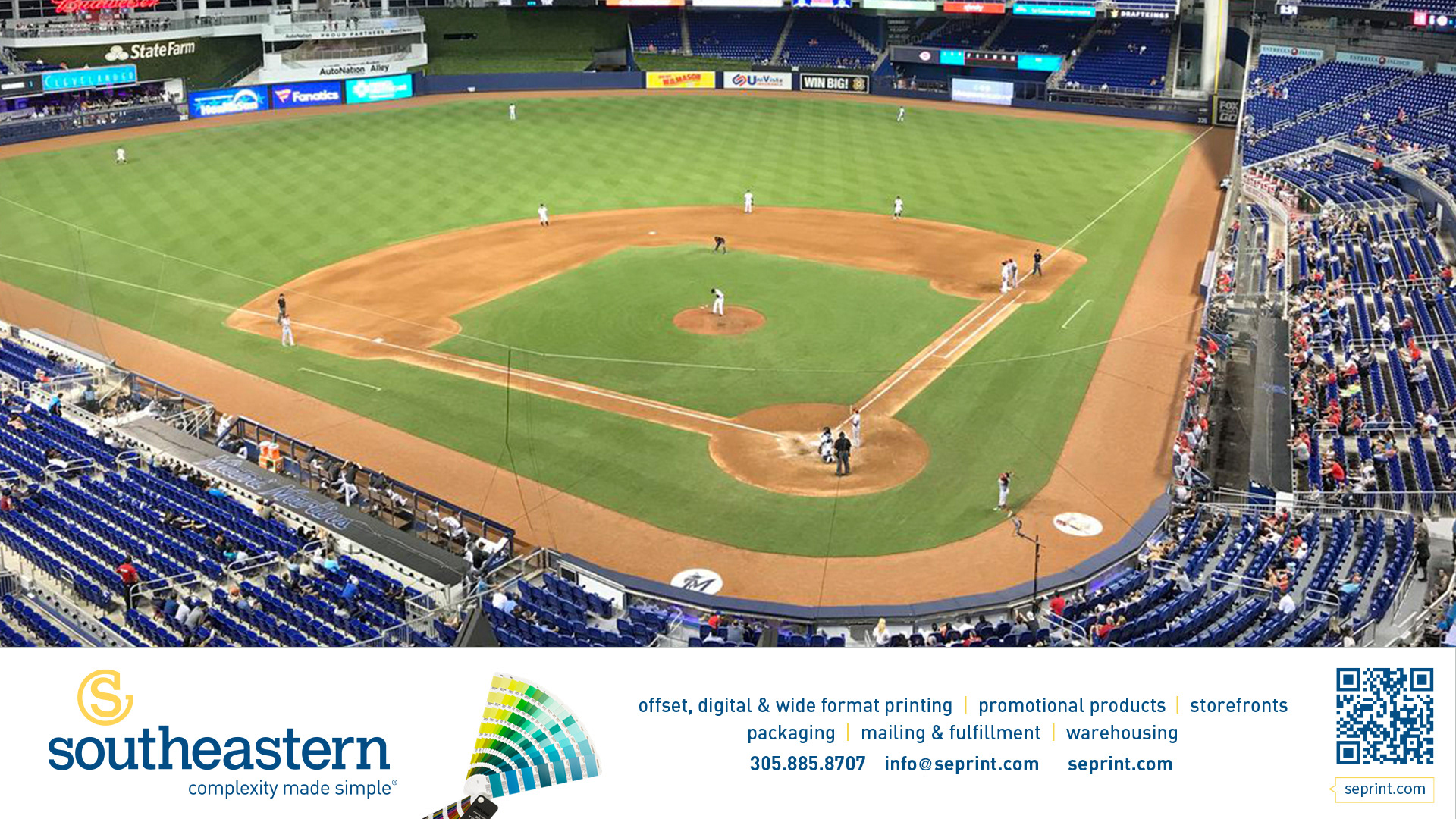Southeastern Printing - Marlins In-Game Sponsor Ad