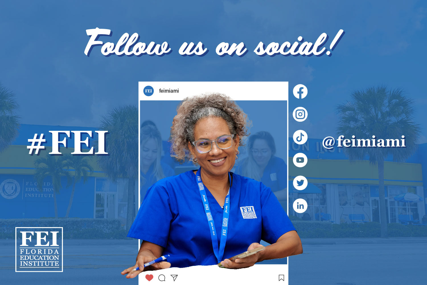 FEI - LED Screen - Follow Us