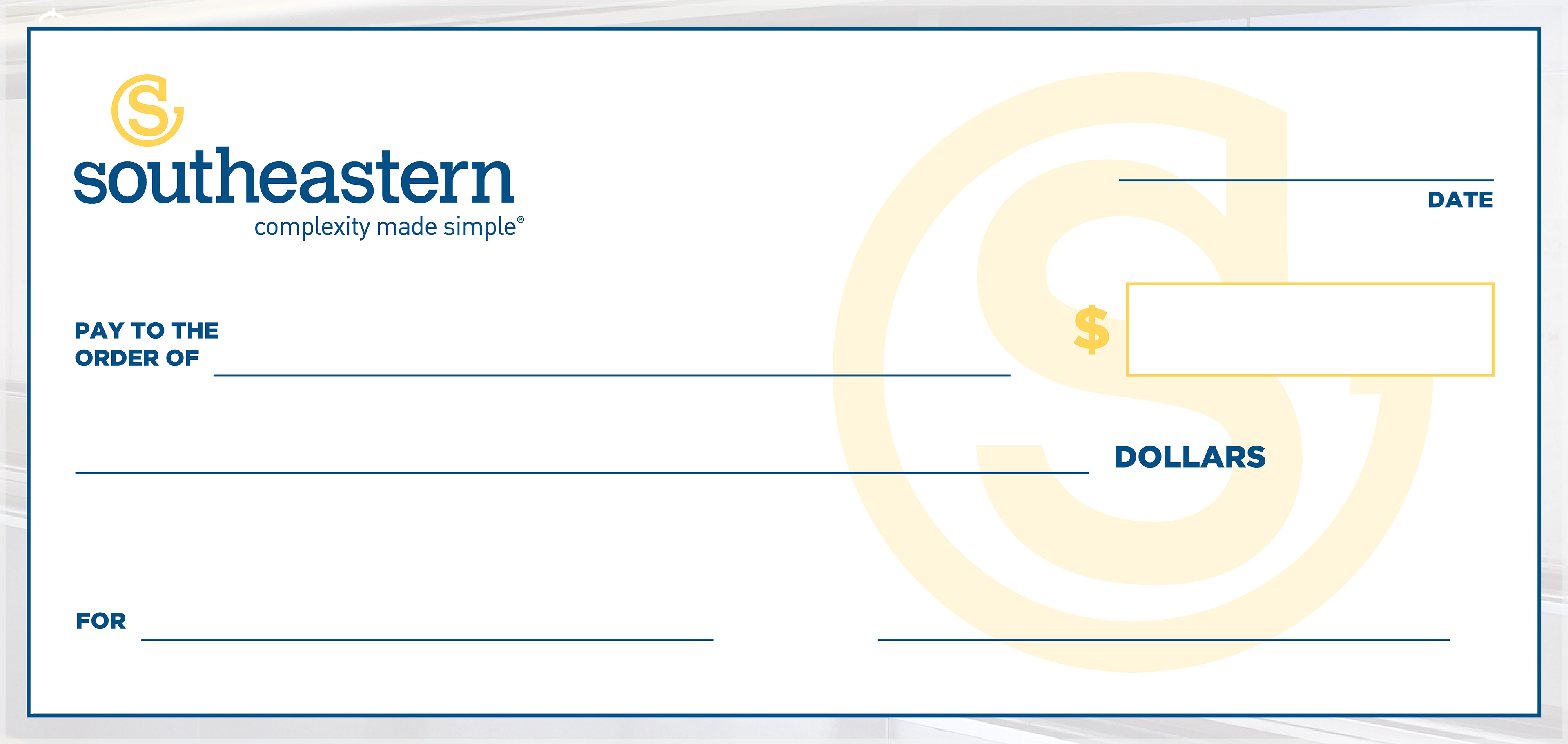 SEP - Giant Reusable Check
