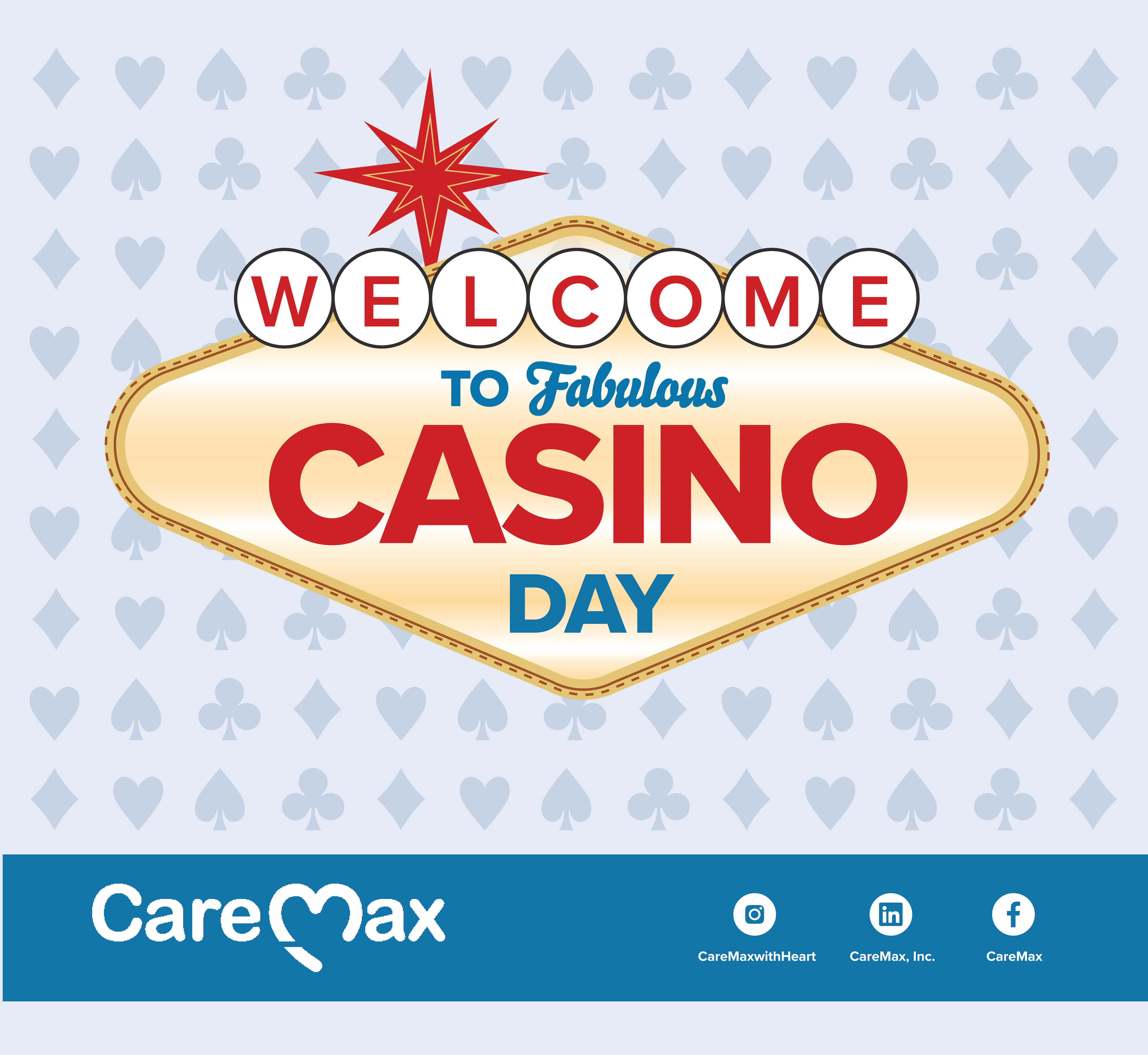 CareMax  |  Casino Day - Fabric Tension Backdrop