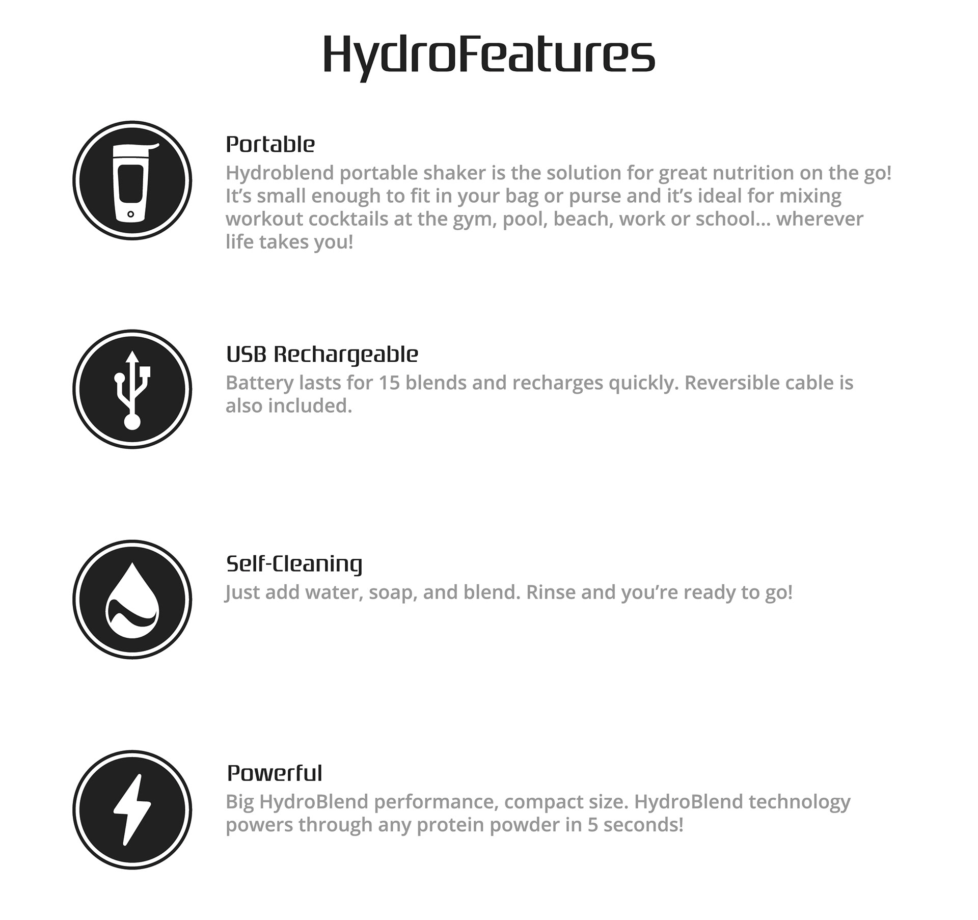 HydroBlend - Web Features