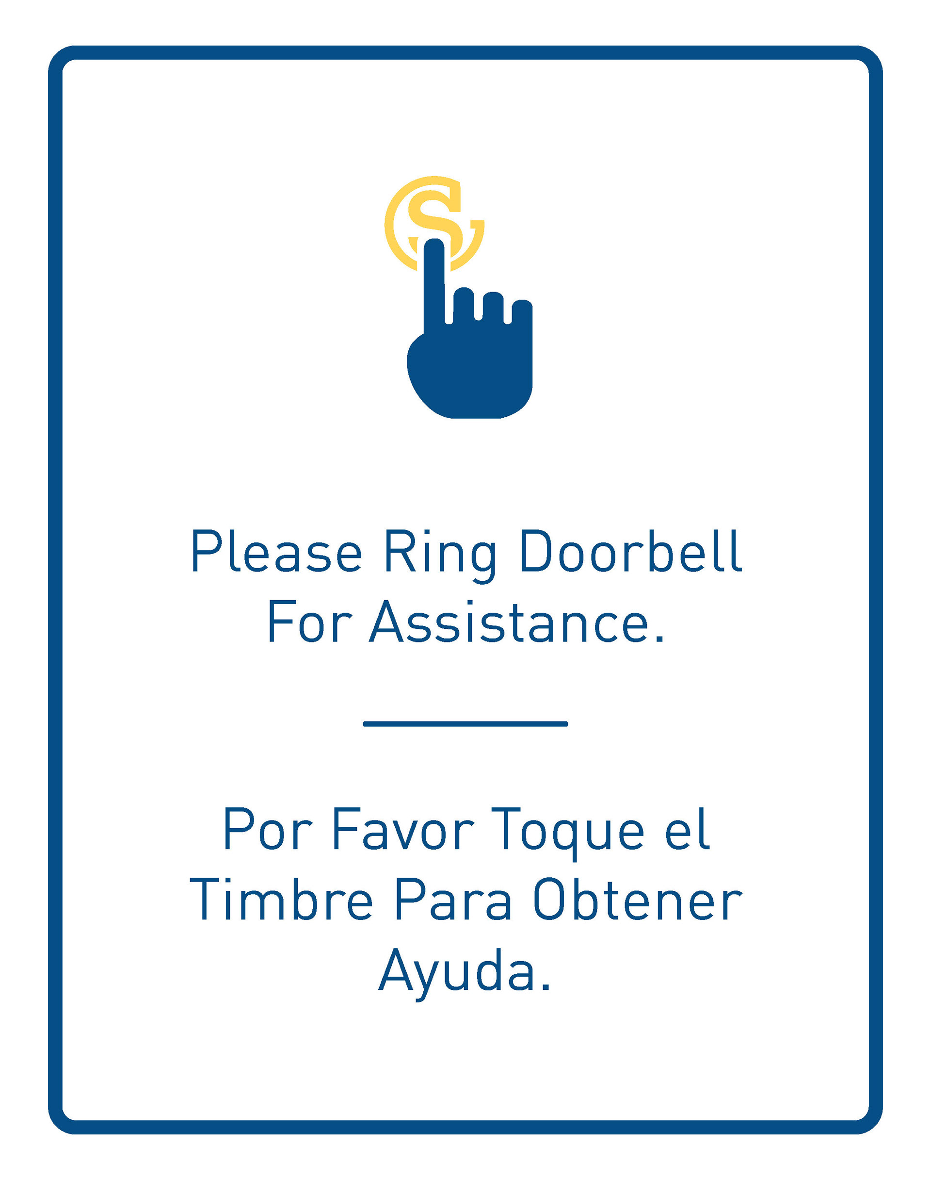 SEP - Ring Doorbell Sign