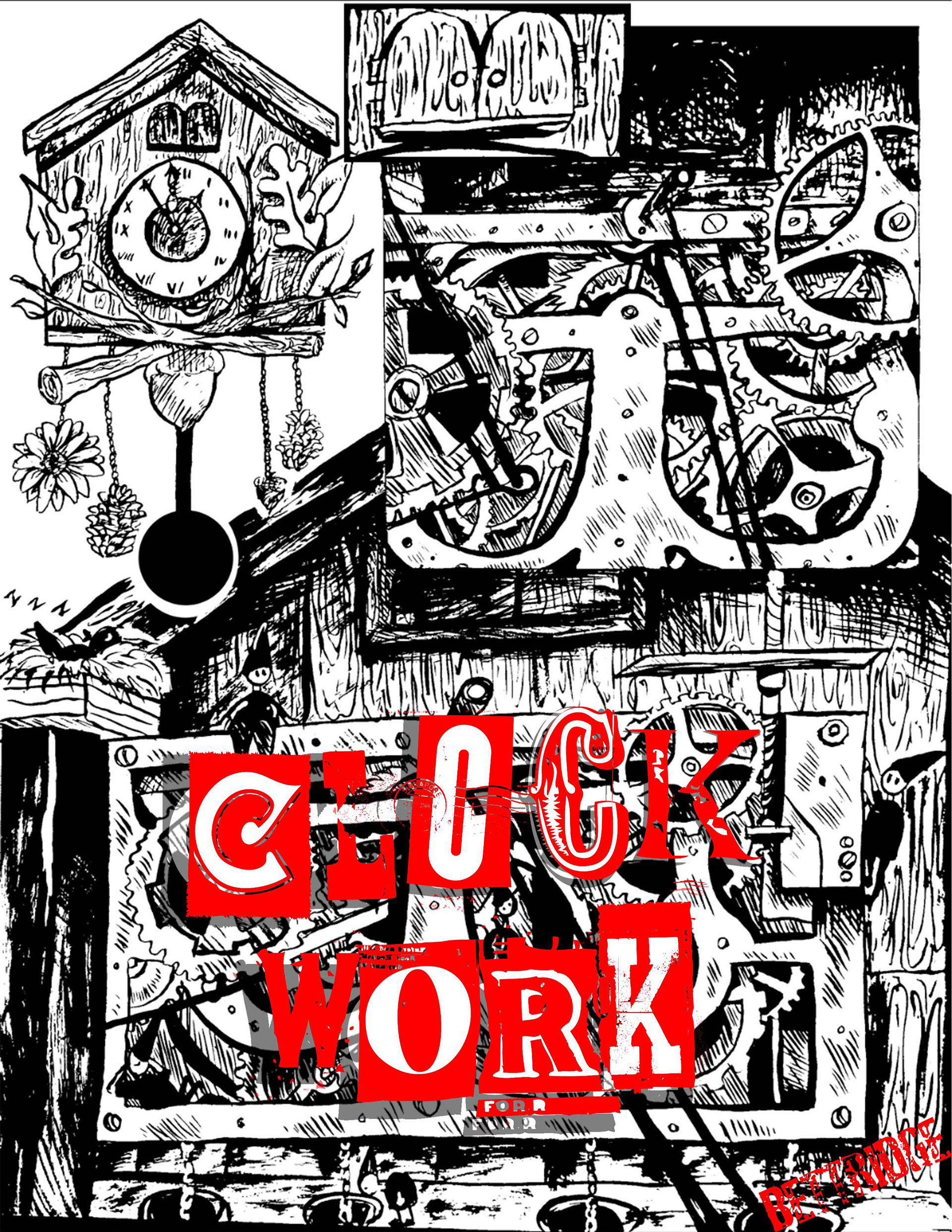 Clock Work. 2022. RISO printed.