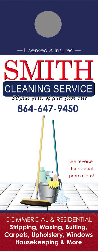 4.25" X 11" Door Hanger Template