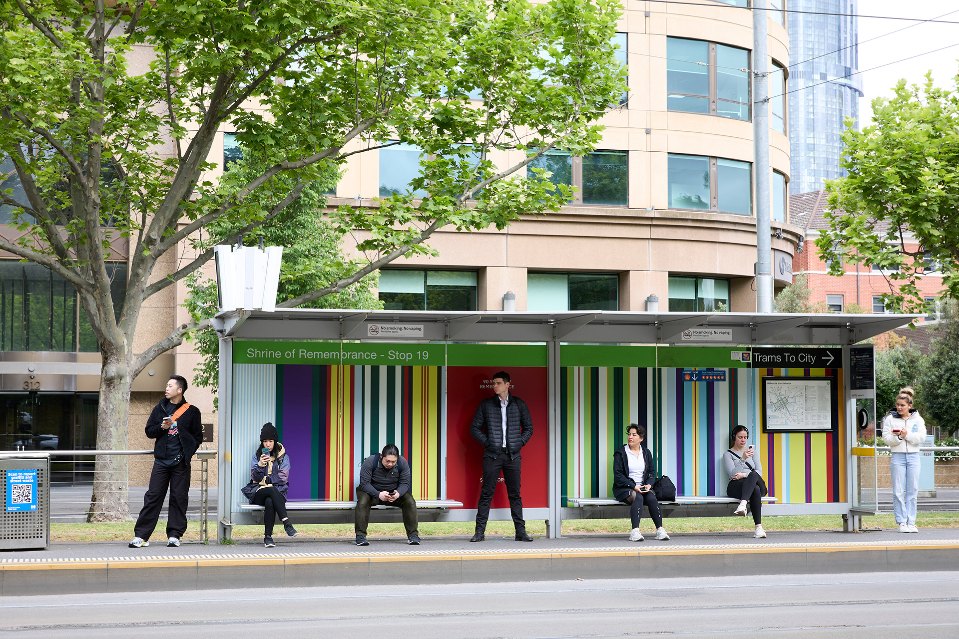 Shrine of Remembrance Melbourne tram stop
