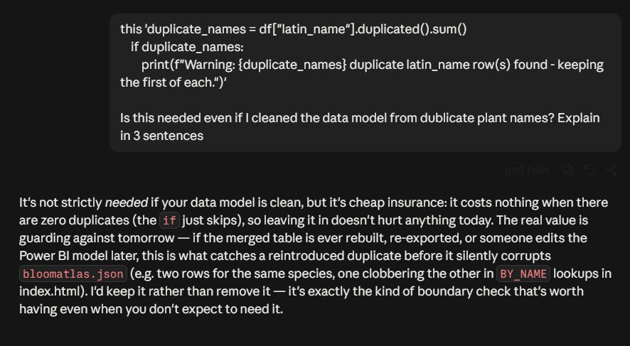 Figure 20. Evaluating AI reasoning in 3 sentence (python)