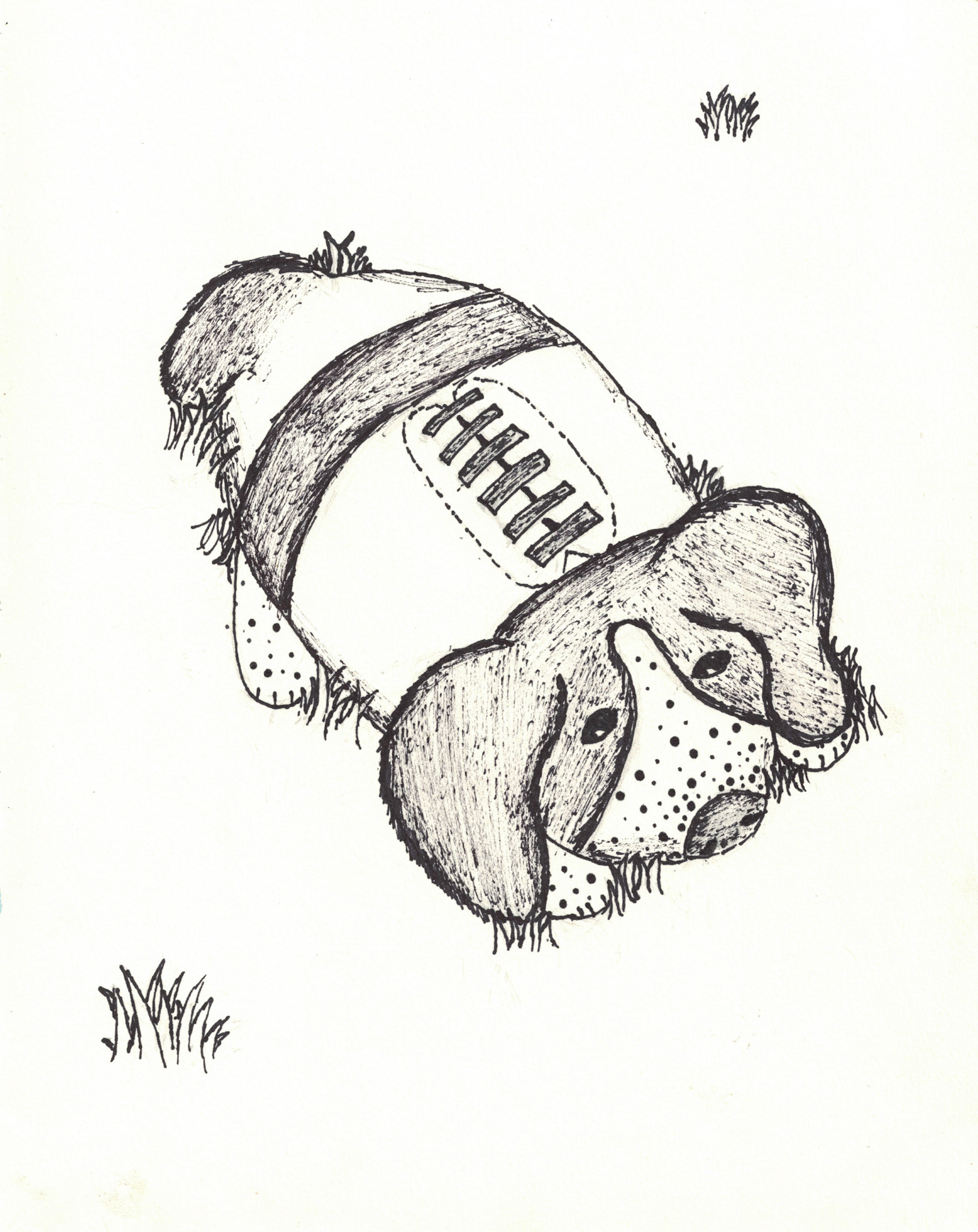 Chews-day Night Football—2020—Pen—10"x8"