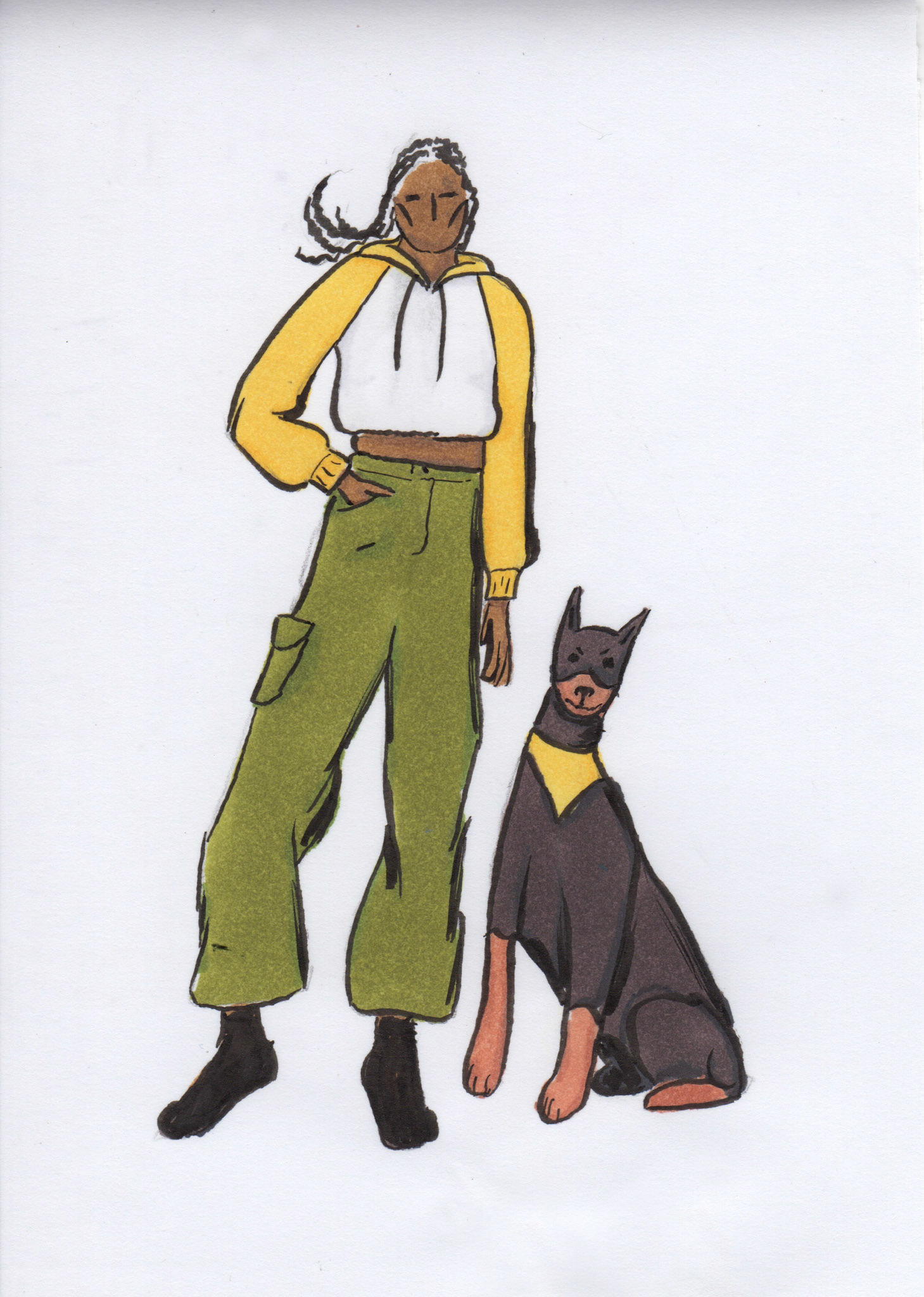 Best Friends Fur-ever—2024—Marker—4"x5.5"
