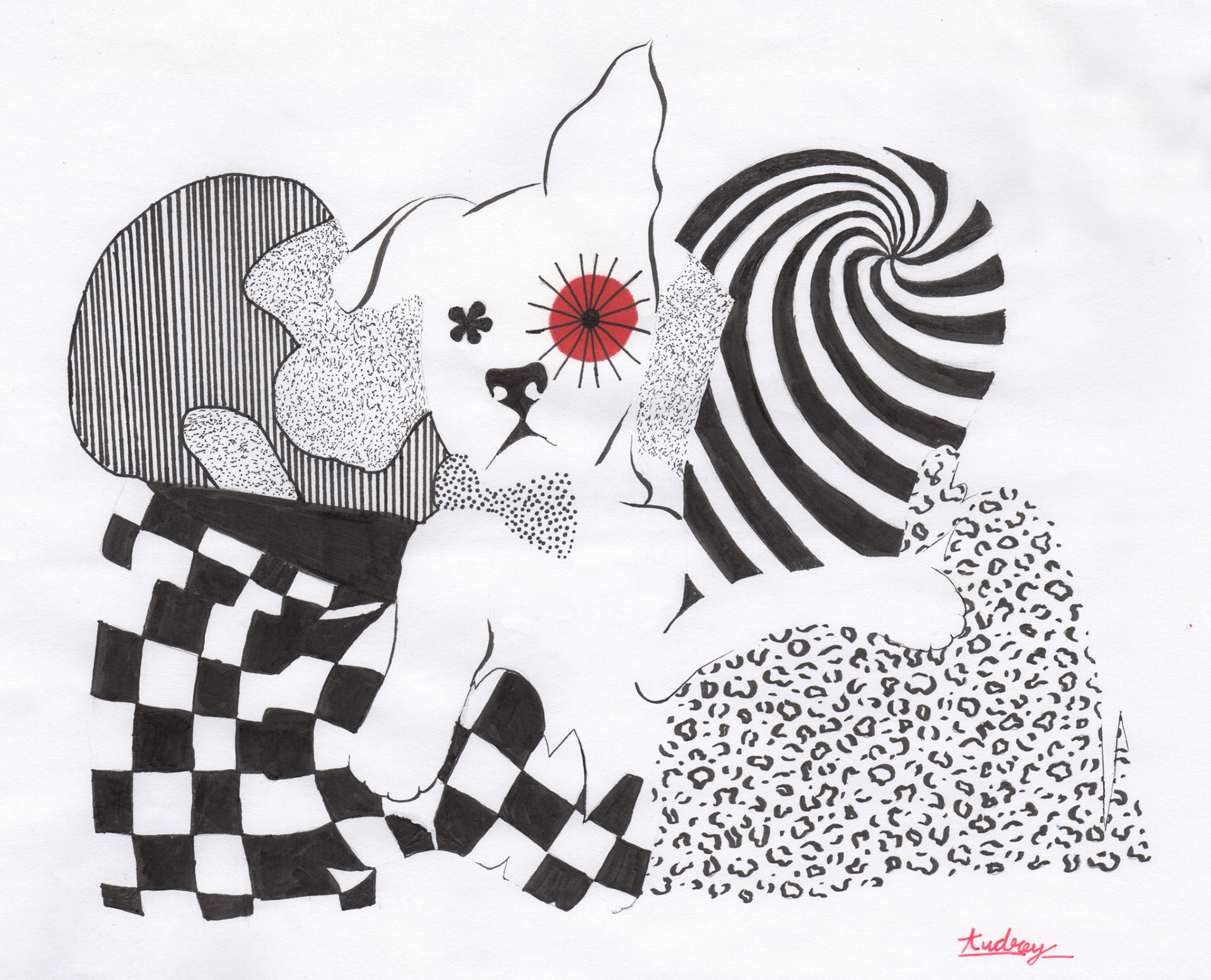 Fur-ever Family—2024—Marker—11"x8.5"
