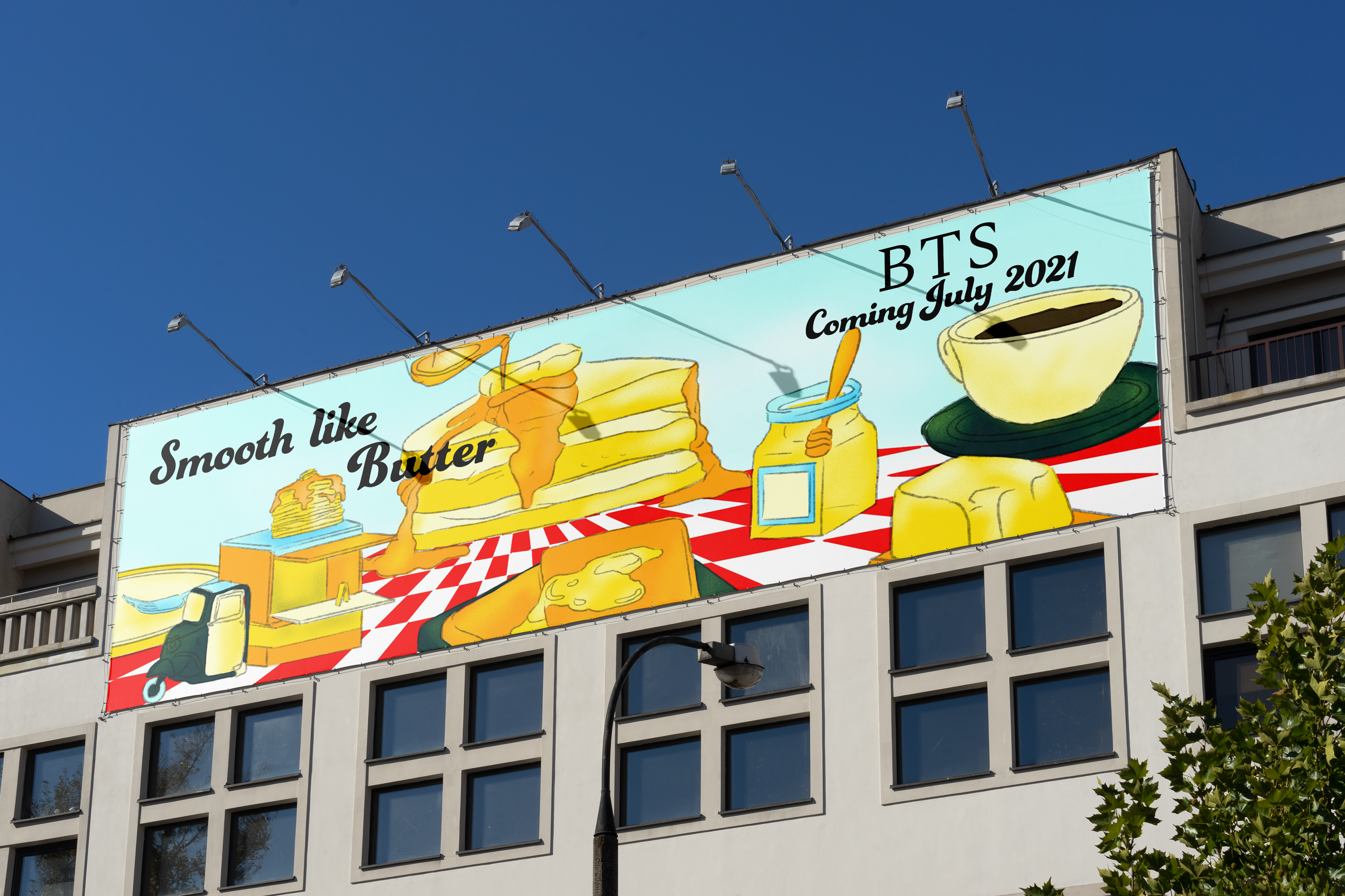 Billboard mockup of Butter by BTS
