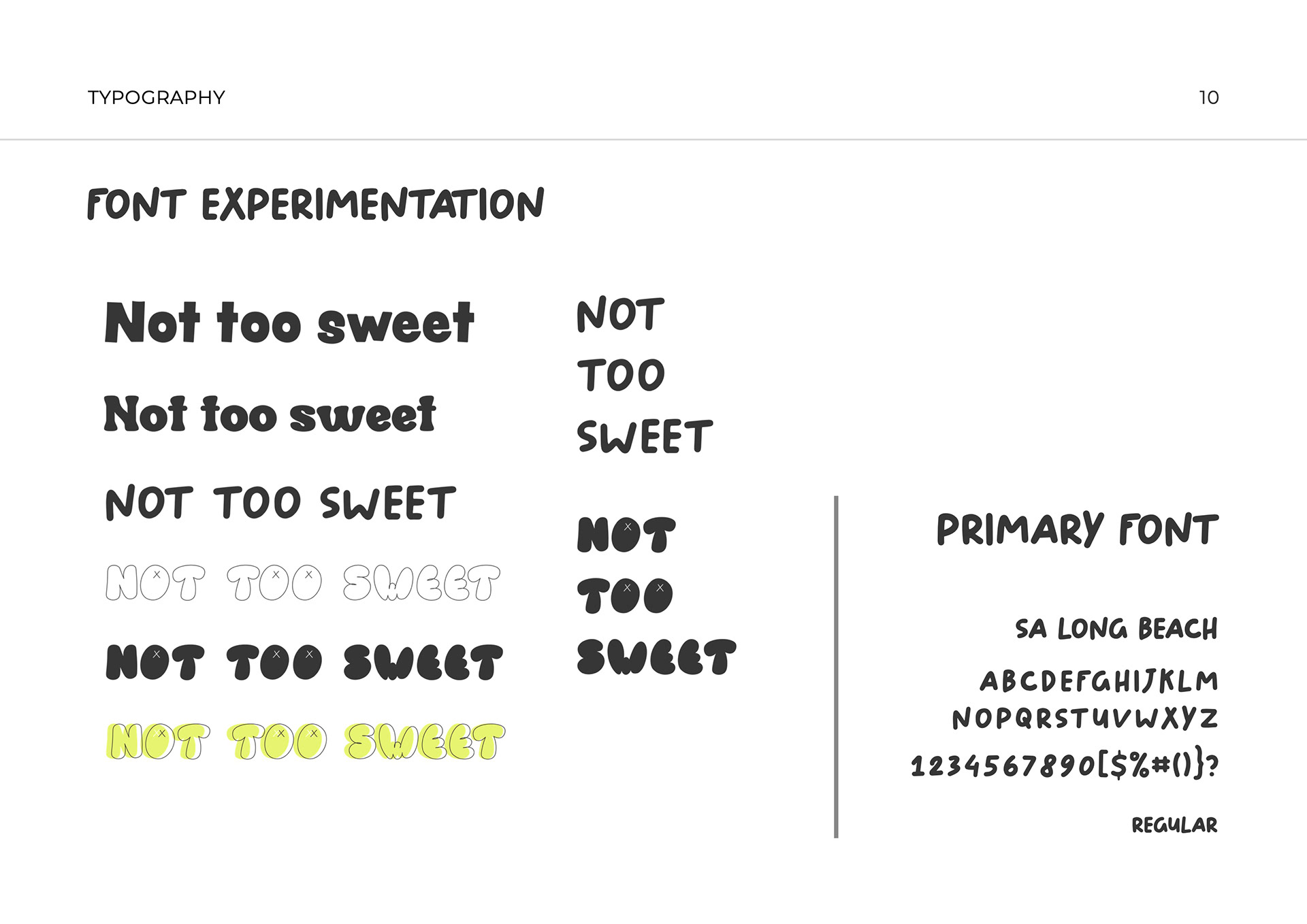Font experimentation